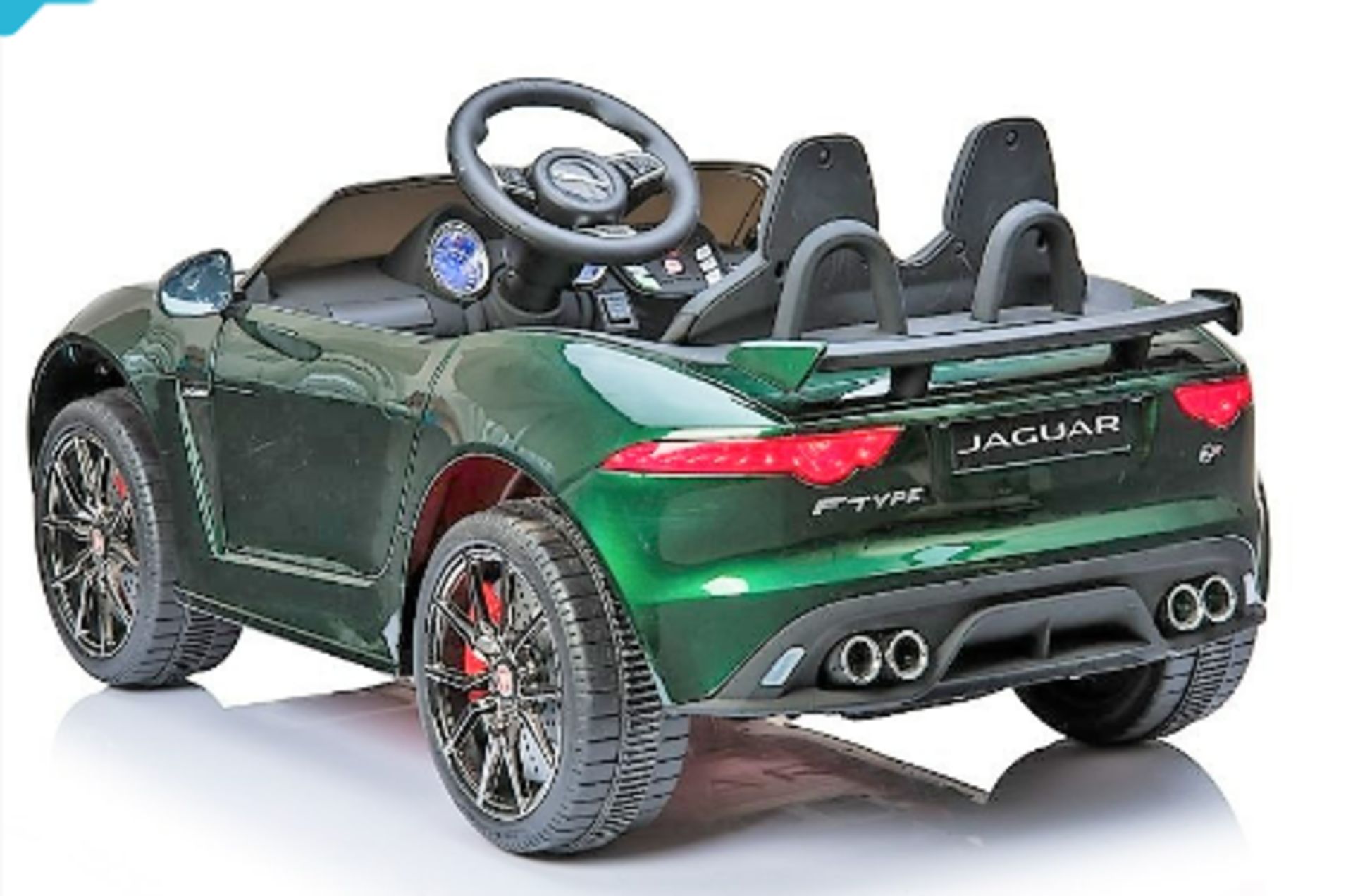 RIDE ON FULLY LICENCED JAGUAR F-TYPE CONVERTIBLE WITH PARENTAL REMOTE CONTROL - GREEN