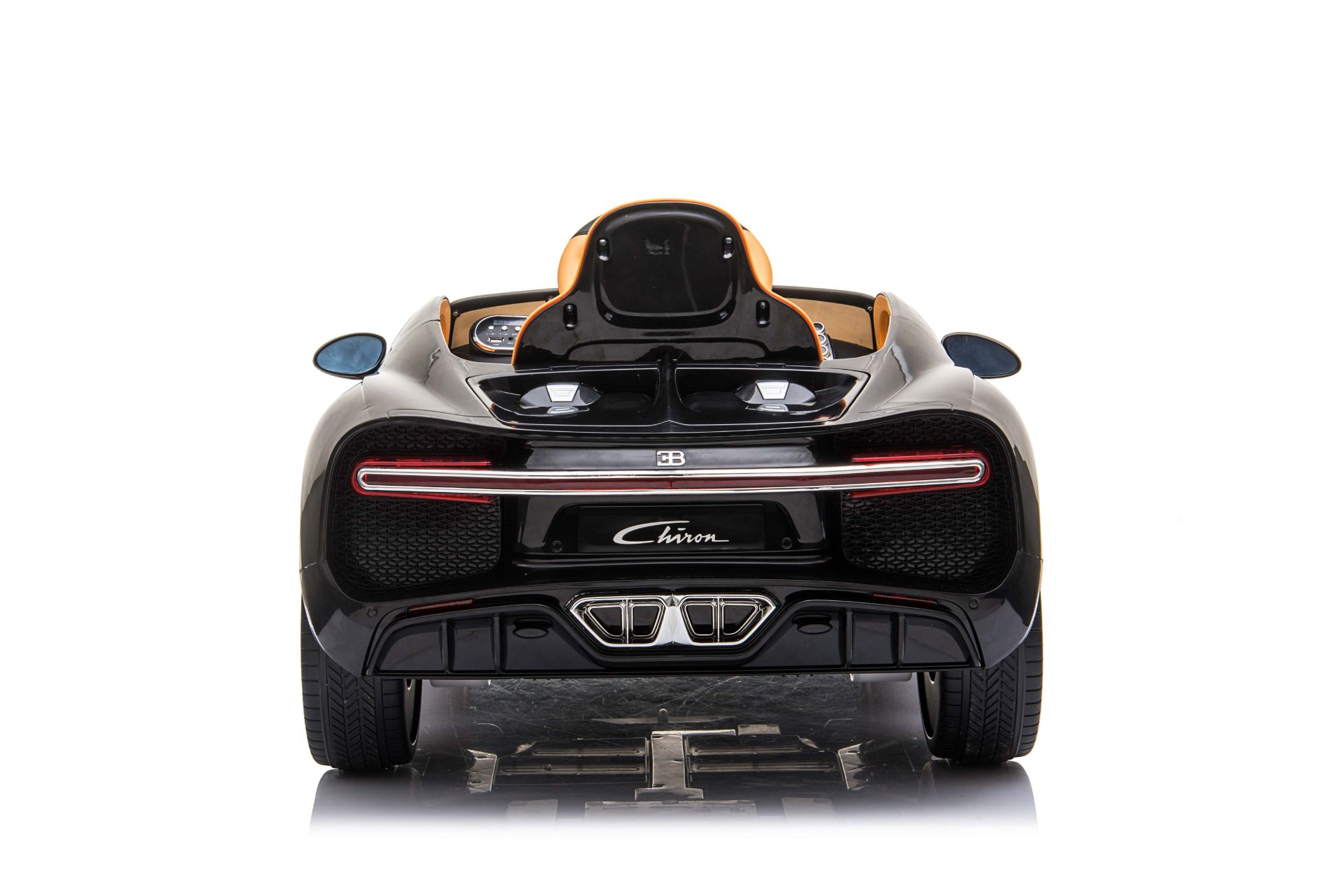 RIDE ON FULLY LICENCED BUGATTI CHIRON 12V WITH PARENTAL REMOTE CONTROL - BLACK - Image 4 of 7