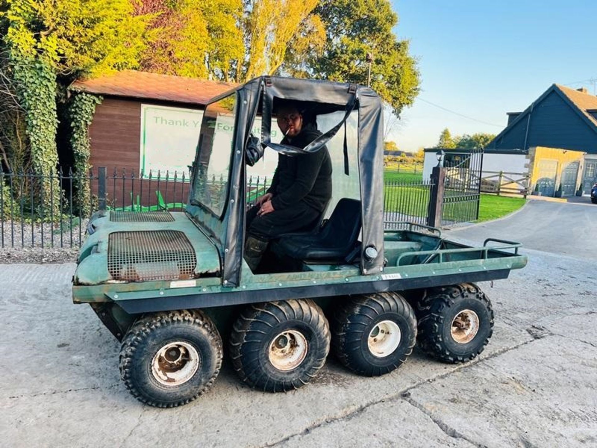 HILLCAT 8WD UTLITY VEHICLE C/W EASY SHEET CANOPY - Image 8 of 9