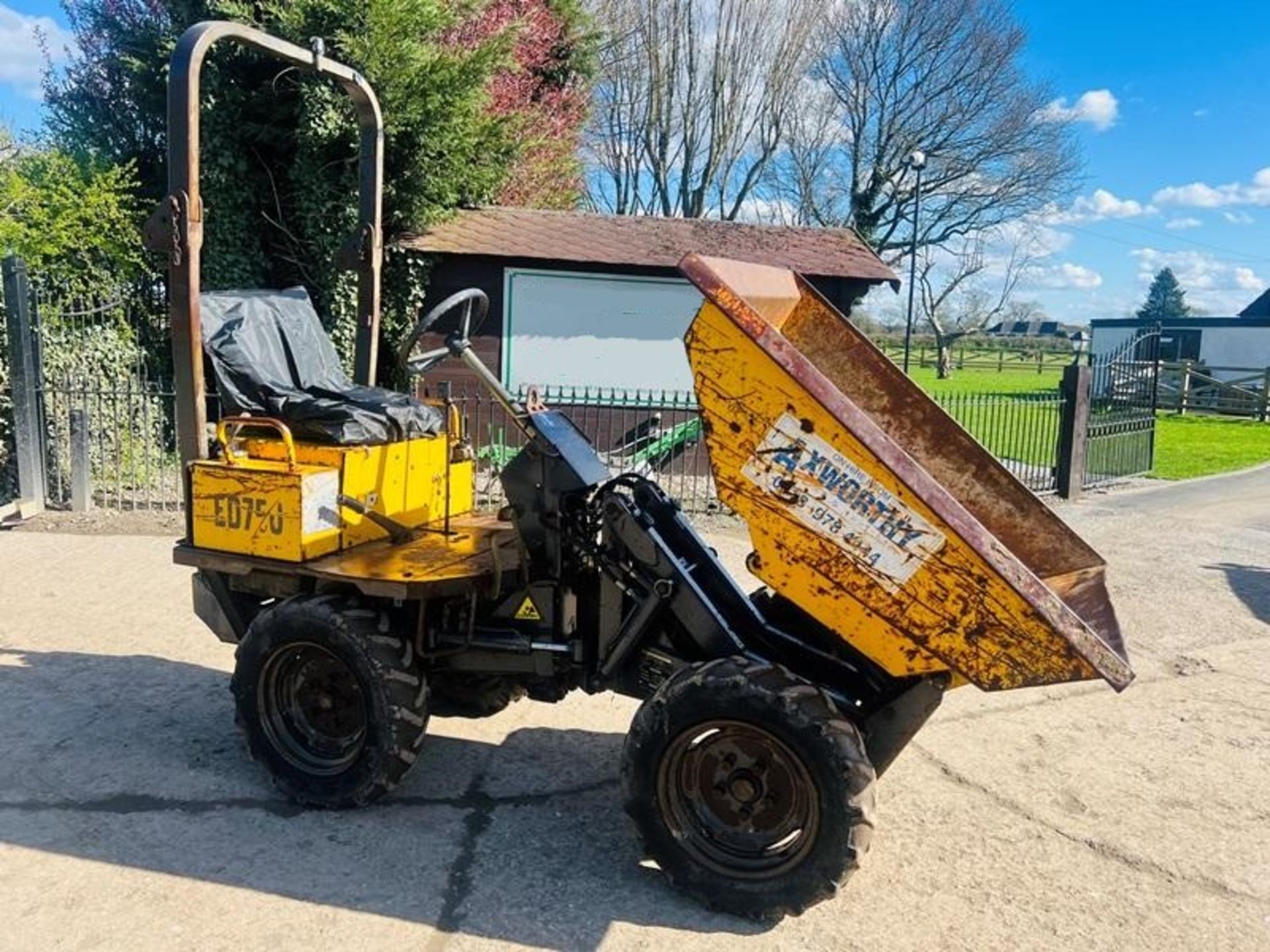 VOLVE ED750 4WD HIGH TIP DUMPER C/W ROLE FRAME - Image 14 of 16