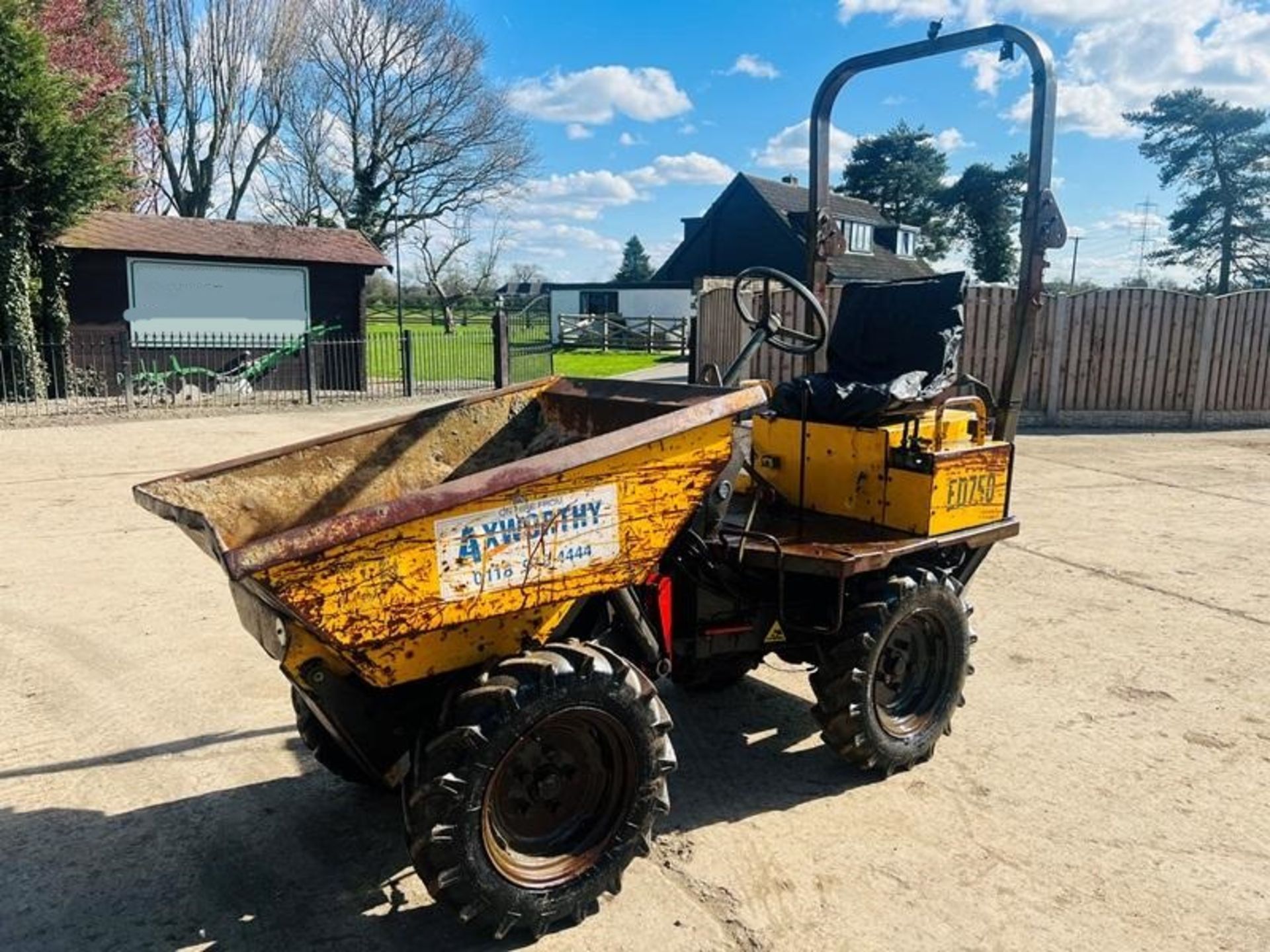 VOLVE ED750 4WD HIGH TIP DUMPER C/W ROLE FRAME - Image 16 of 16