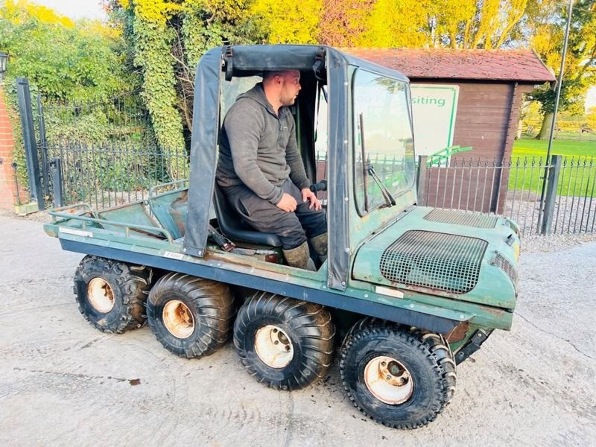 HILLCAT 8WD UTLITY VEHICLE C/W EASY SHEET CANOPY