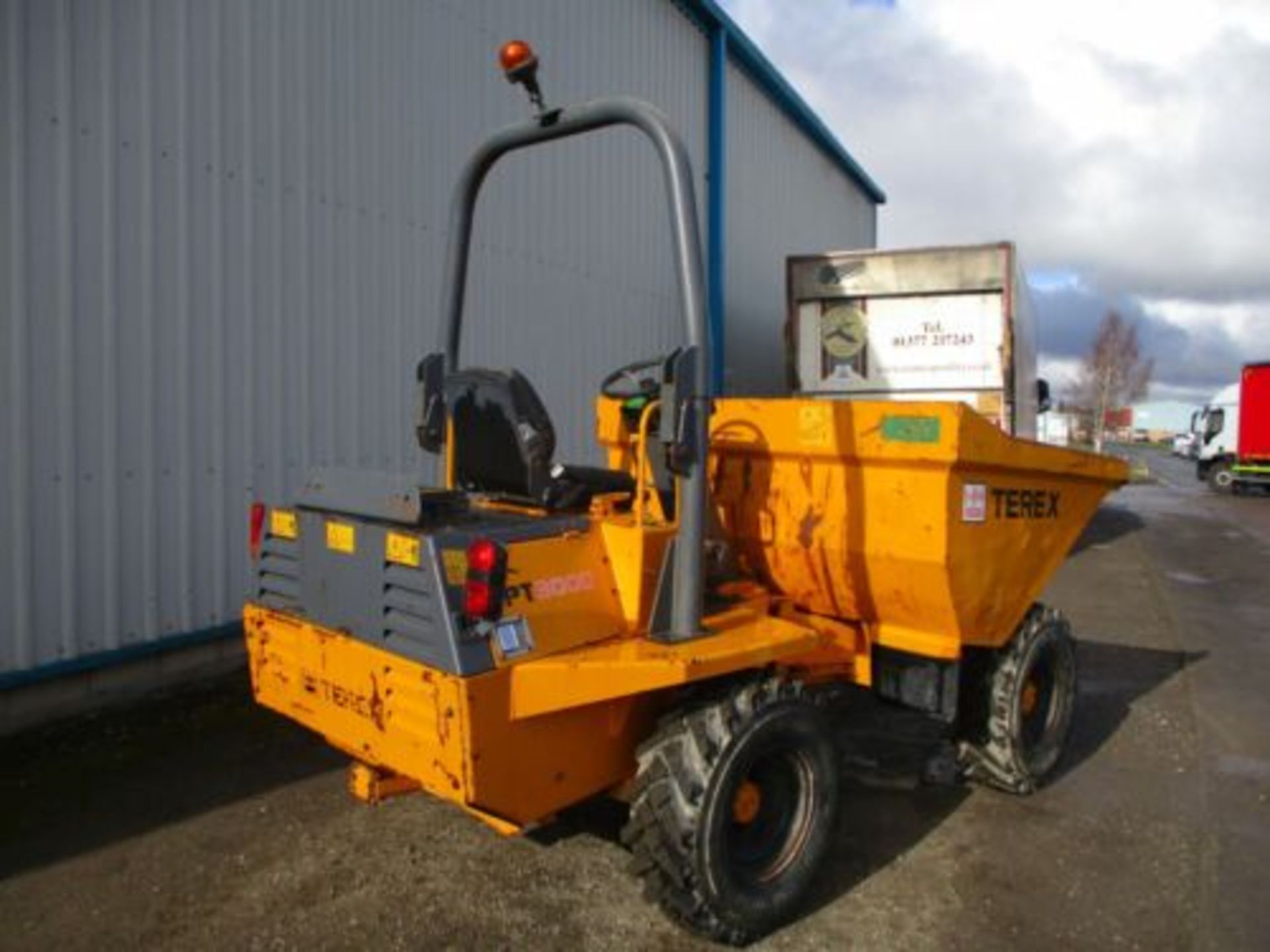 TEREX 3 TON DUMPER BARFORD BENFORD THWAITES KUBOTA ENGINE DELIVERY ARRANGED - Image 7 of 14