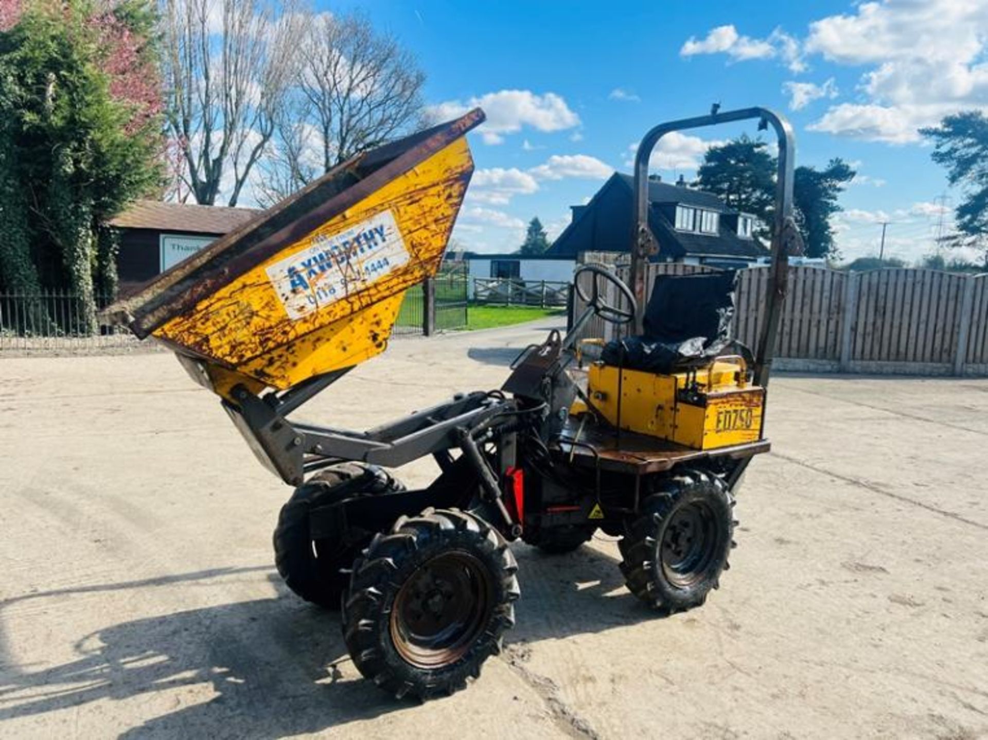 VOLVE ED750 4WD HIGH TIP DUMPER C/W ROLE FRAME - Image 2 of 16