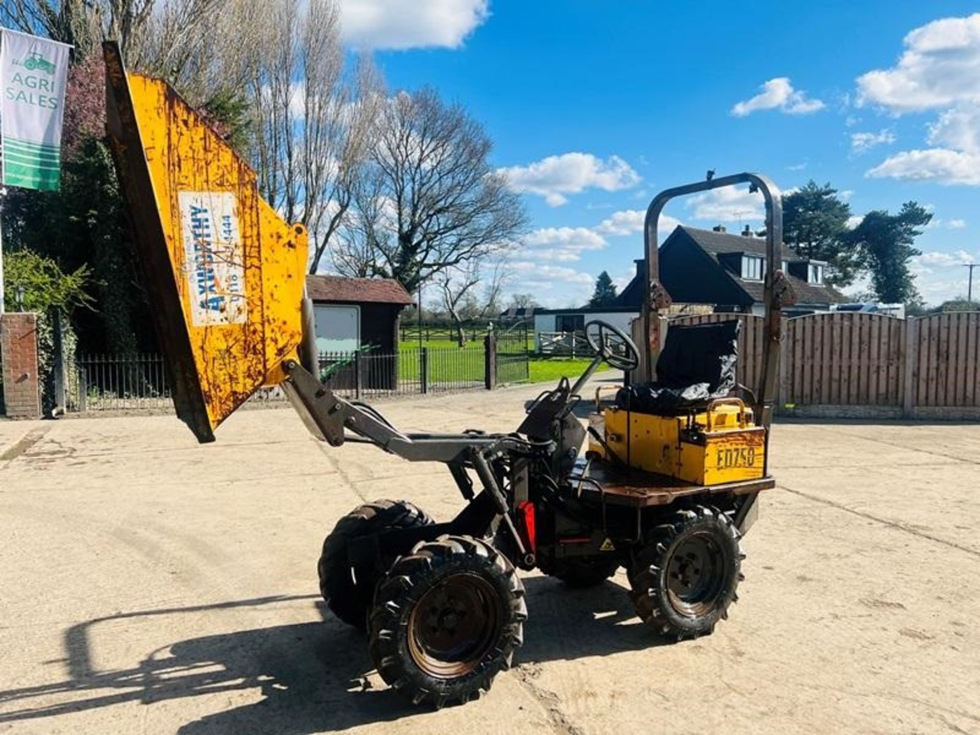 VOLVE ED750 4WD HIGH TIP DUMPER C/W ROLE FRAME - Image 5 of 16