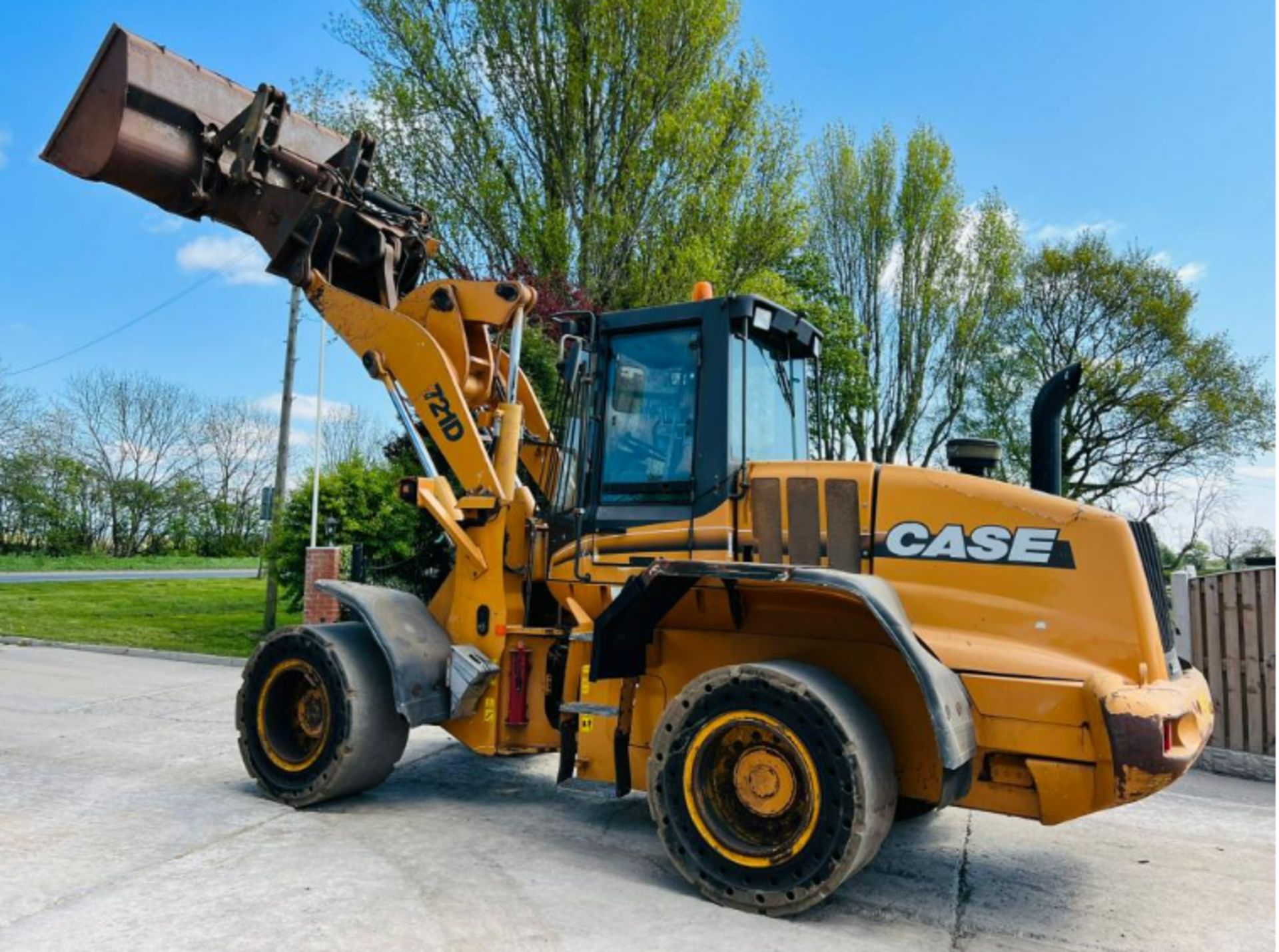 CASE 712D 4WD LOADING SHOVEL C/W BOOM EXTENDER & TIP TOE BUCKET - Image 11 of 19