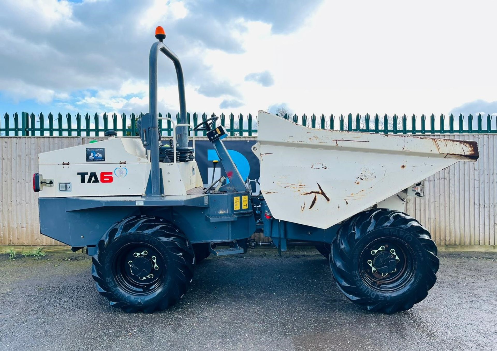 TEREX TA6 DUMPER 3 TON STRAIGHT 2015 1176 HOURS GOOD TYRES - Image 3 of 12