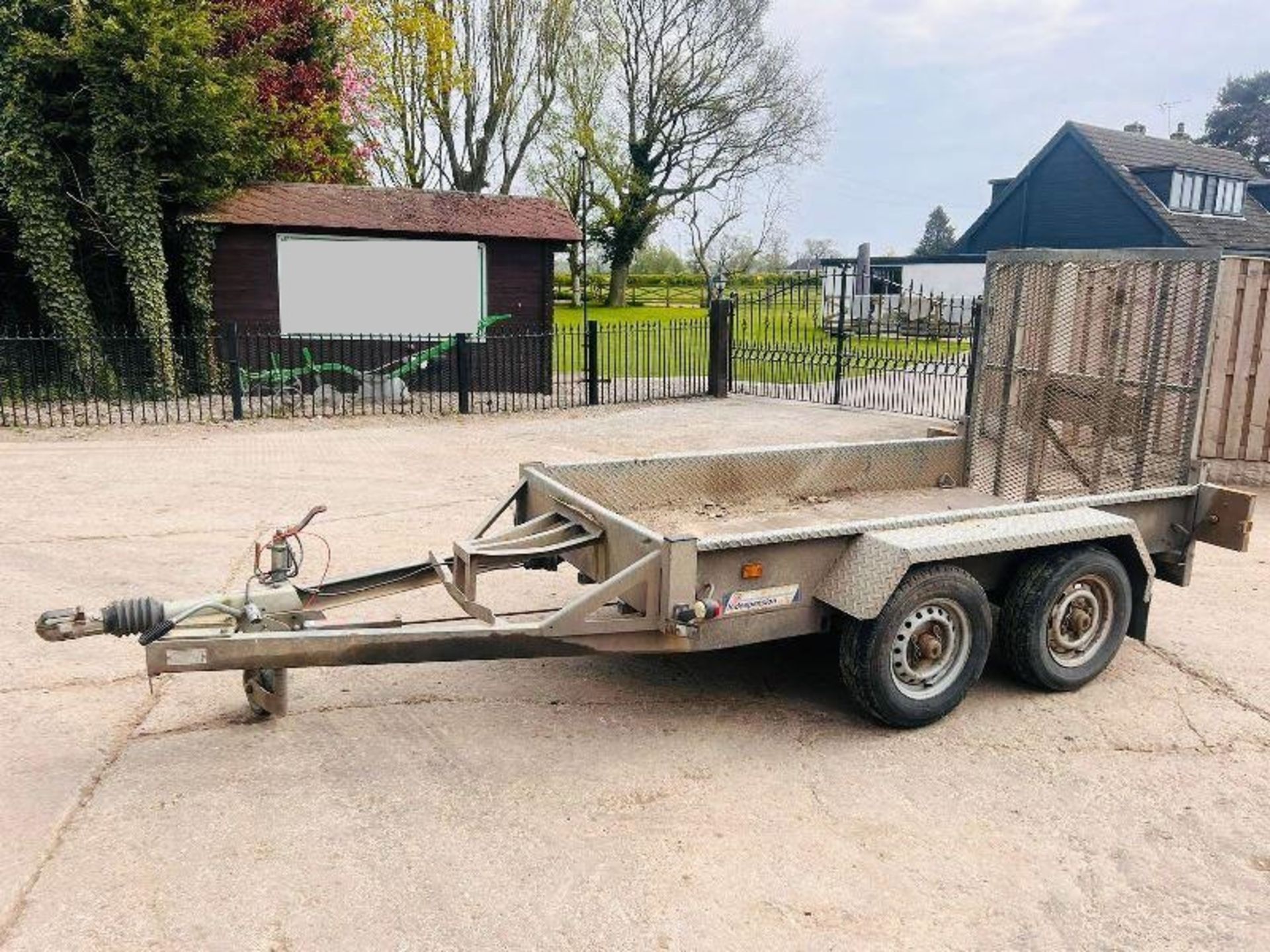 INDESPENSION TWIN AXLE 8FT X 4FT PLANT TRAILER *YEAR 2007* C/W LOADING RAMP - Image 10 of 12