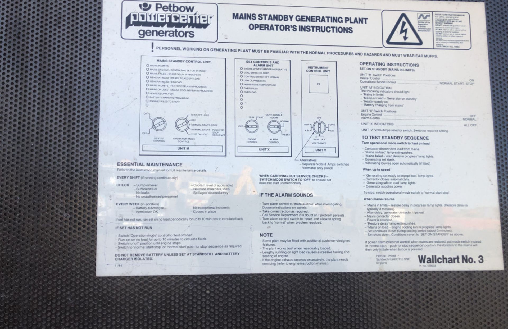 VOLVO PETBOW 190 KVA GENERATOR - ONLY 71 HOURS! - Image 15 of 23