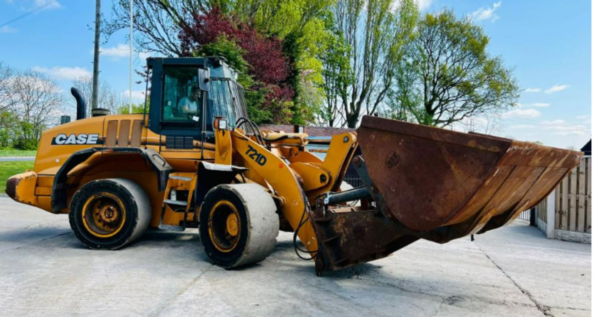 CASE 712D 4WD LOADING SHOVEL C/W BOOM EXTENDER & TIP TOE BUCKET - Bild 13 aus 19