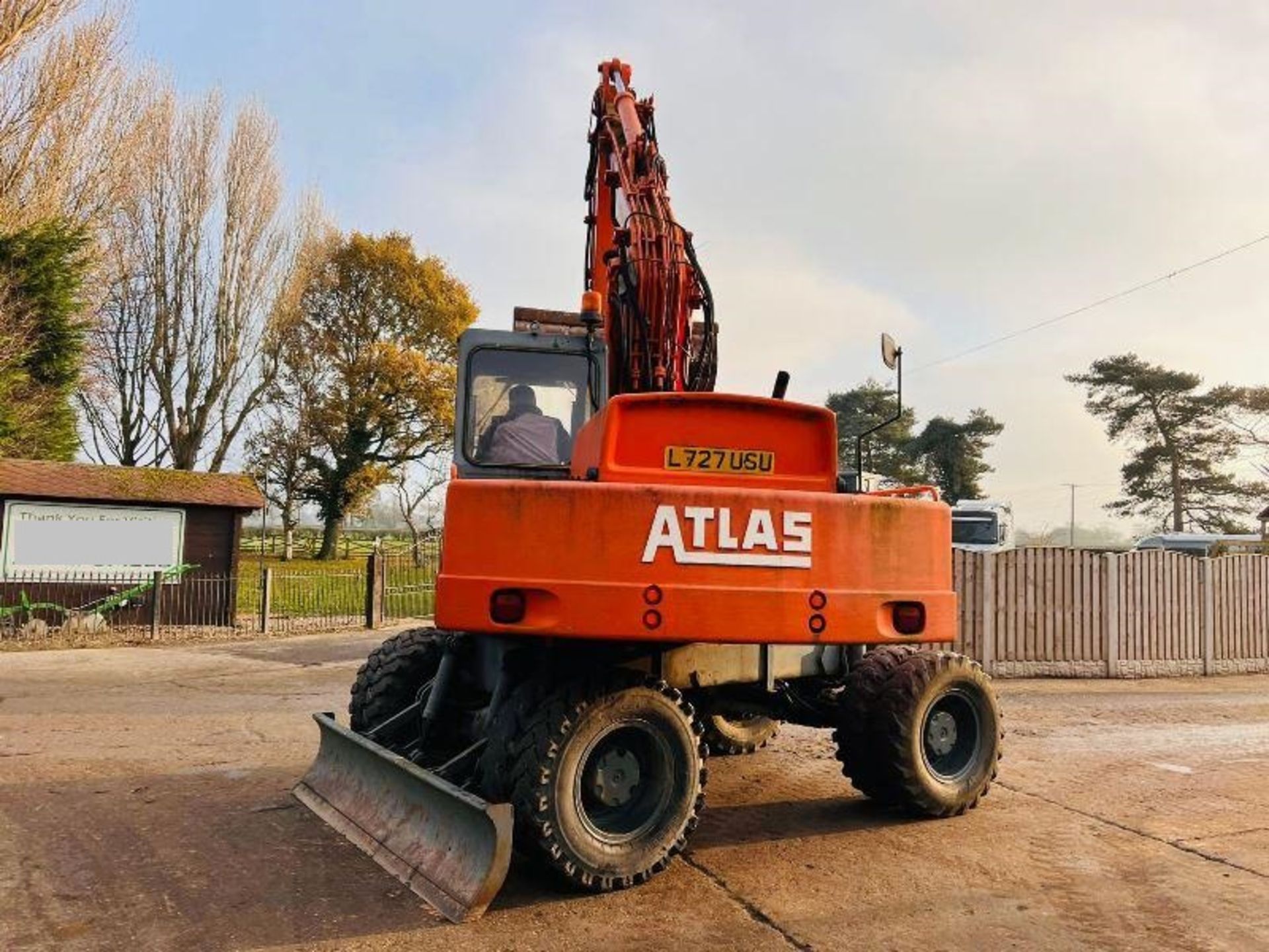 ATLAS 1404 4WD WHEELED EXCAVATOR C/W QUICK HITCH & BLADE