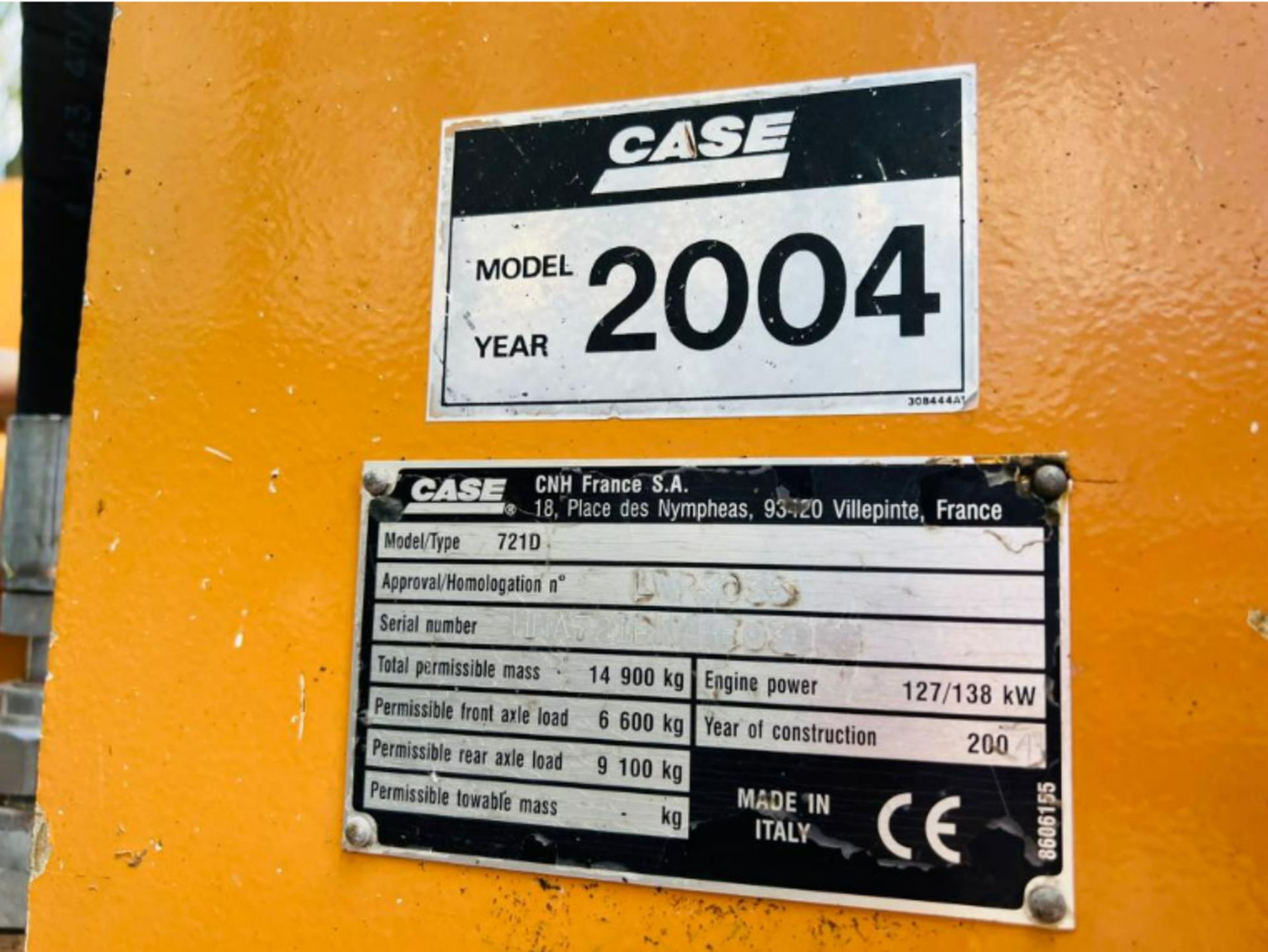 CASE 712D 4WD LOADING SHOVEL C/W BOOM EXTENDER & TIP TOE BUCKET - Bild 14 aus 19
