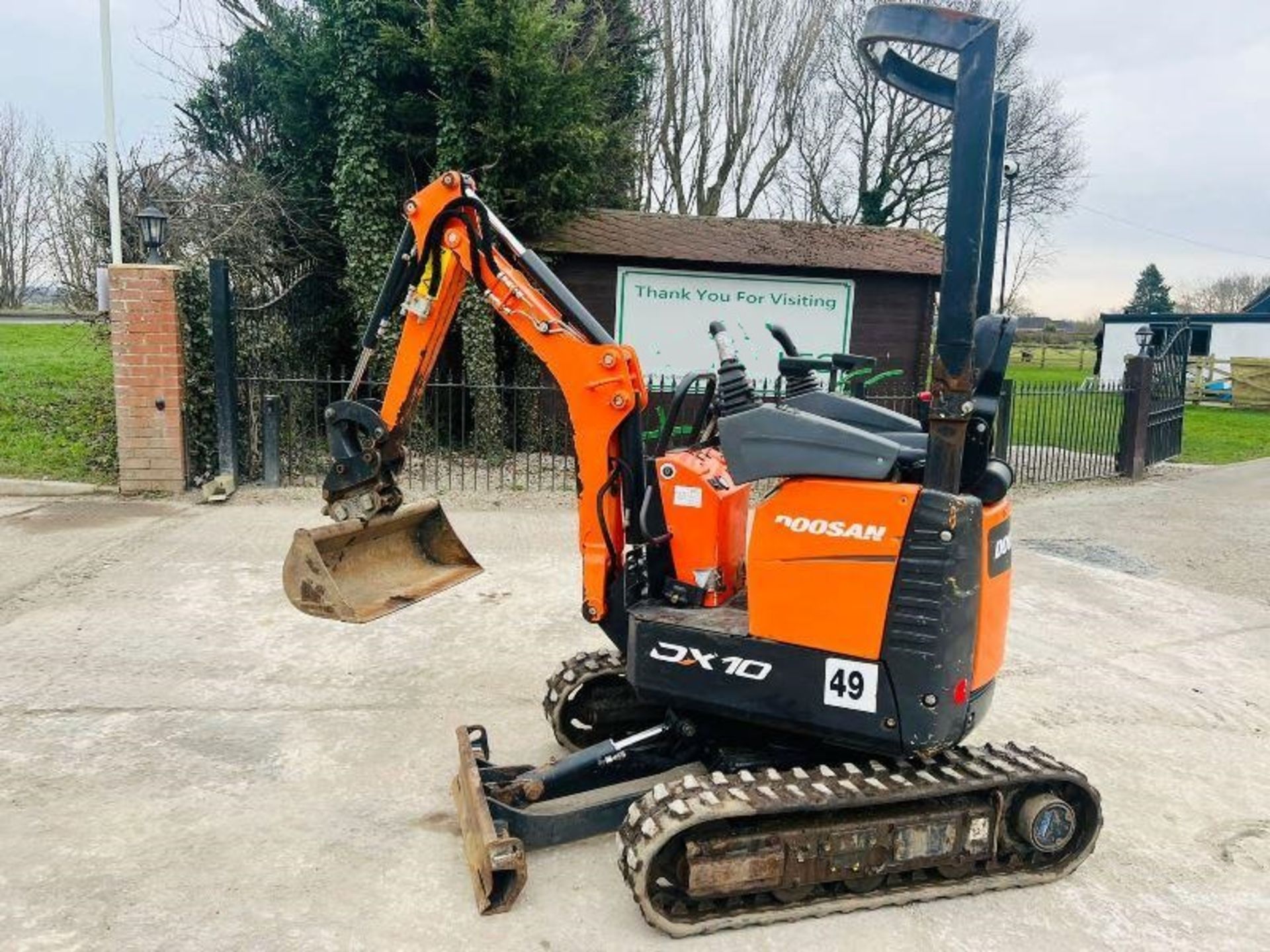 DOOSAN DX10Z EXCAVATOR *YEAR 2019 ,507 HOURS* C/W EXPANDING TRACKS - Image 8 of 9