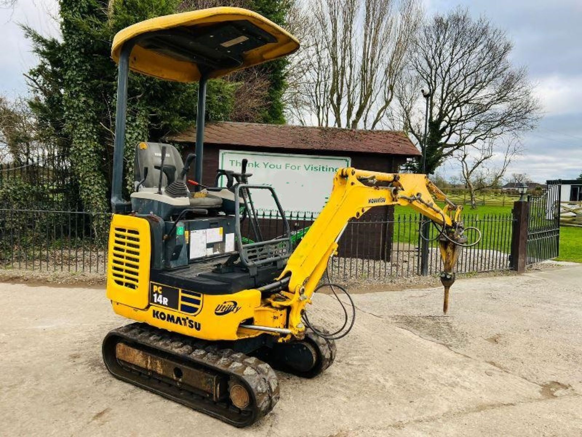 KOMATSU PC14R TRACKED EXCAVATOR C/W HYDRAULIC BREAKER - Image 6 of 8