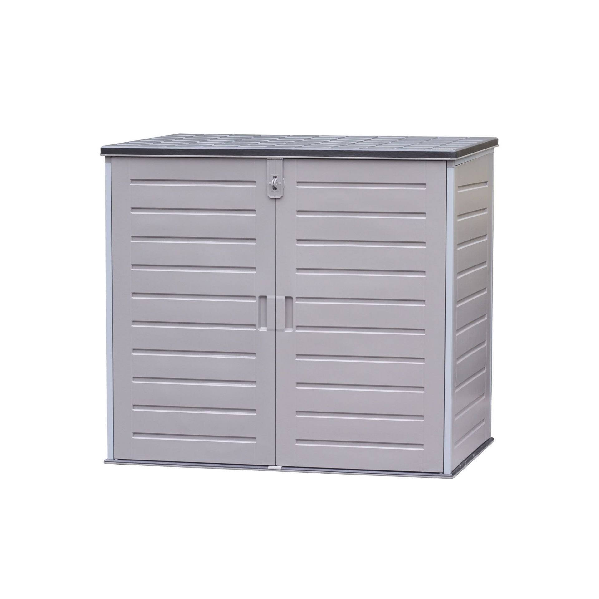 OUTDOOR GARDEN WHEELIE BIN CABINET WITH 2 GAS LIFTS 1170L BRAND NEW RRP £279.99