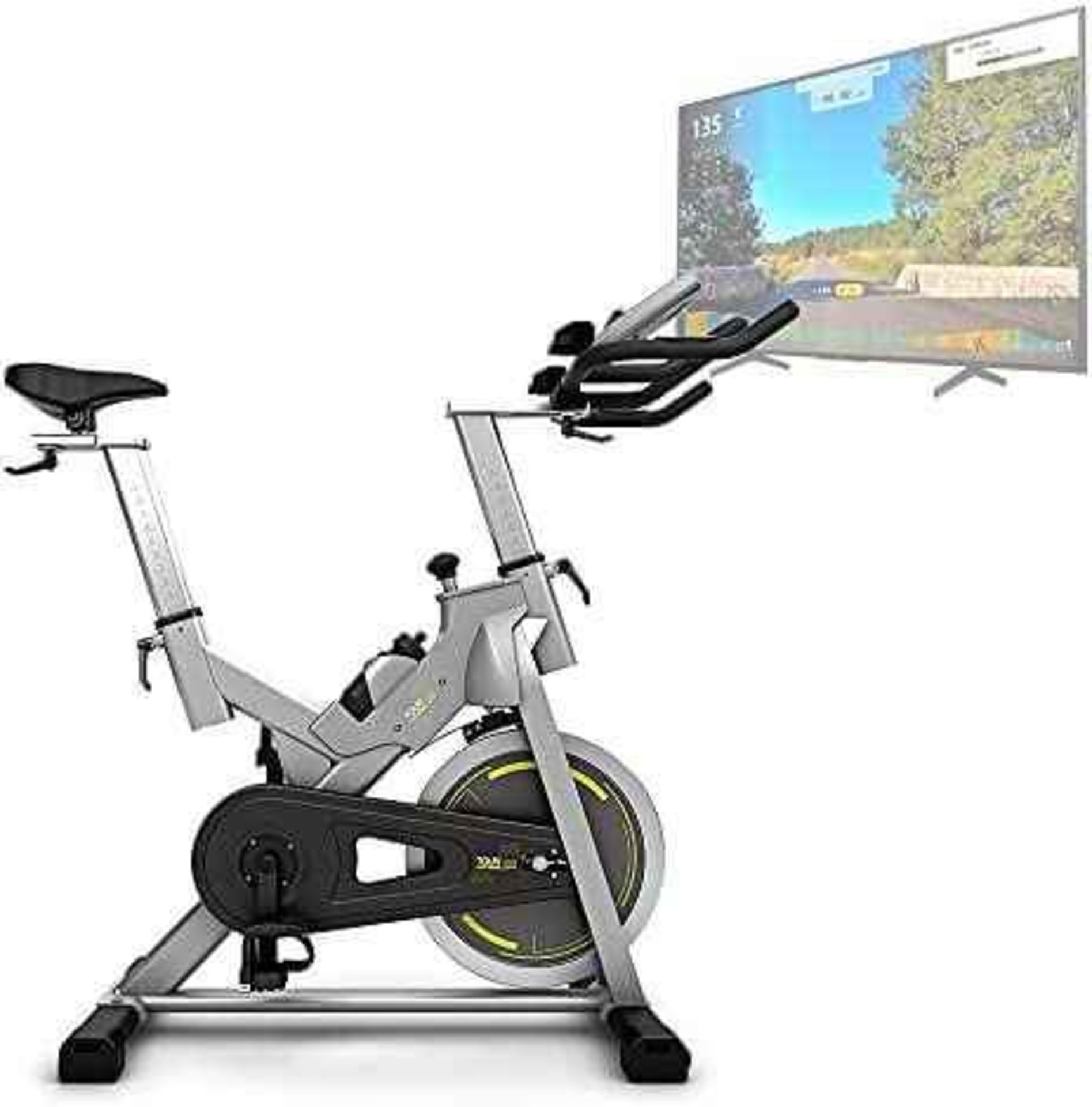 BLUEFIN FITNESS TOUR SP BIKE WITH LCD DIGITAL FITNESS CONSOLE AND COACHING APP RRP £499.00