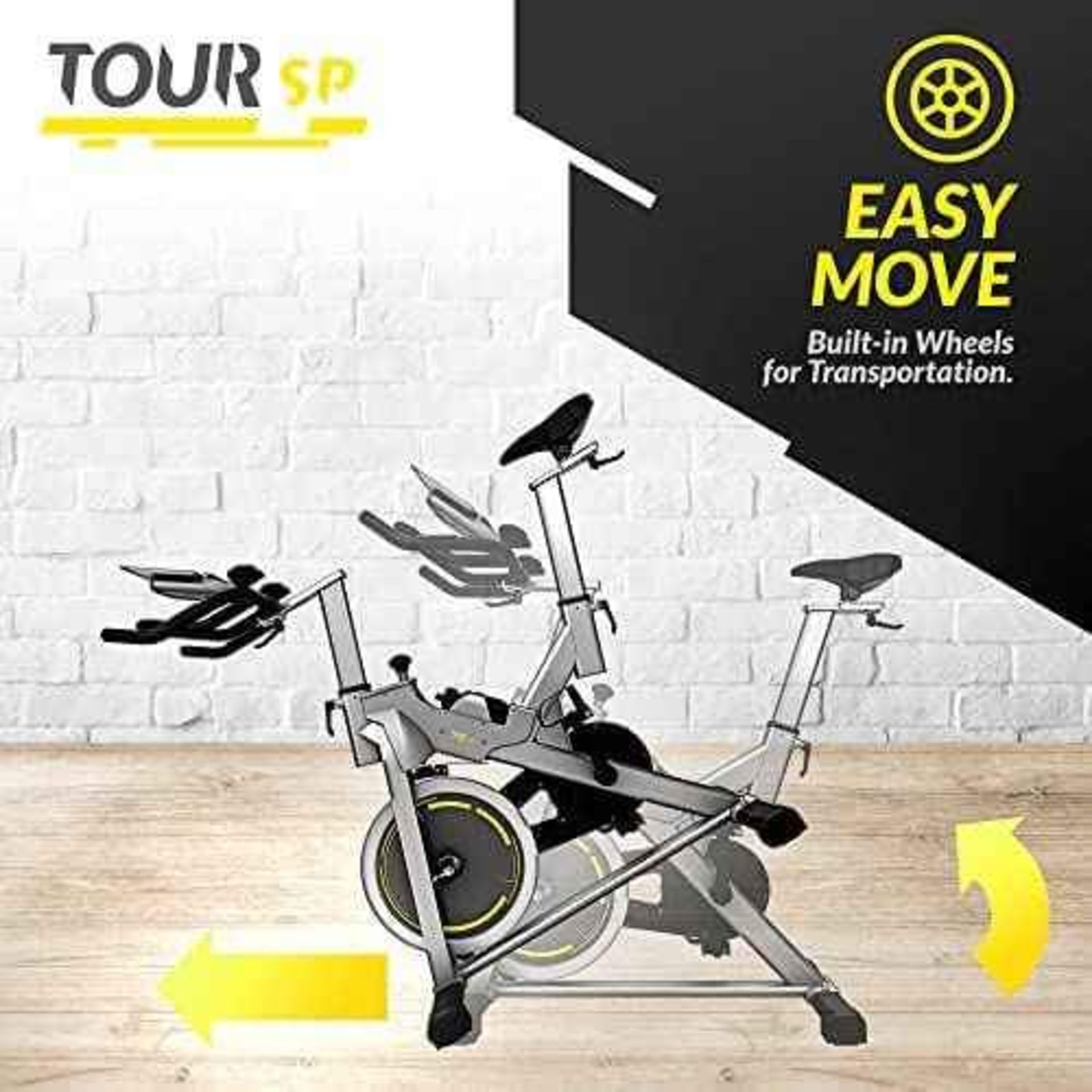 BLUEFIN FITNESS TOUR SP BIKE WITH LCD DIGITAL FITNESS CONSOLE AND COACHING APP RRP £499.00 - Image 4 of 5