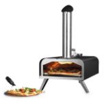 WOOD PELLET 12” OUTDOOR PORTABLE PIZZA OVEN, INCLUDES PADDLE BRAND NEW
