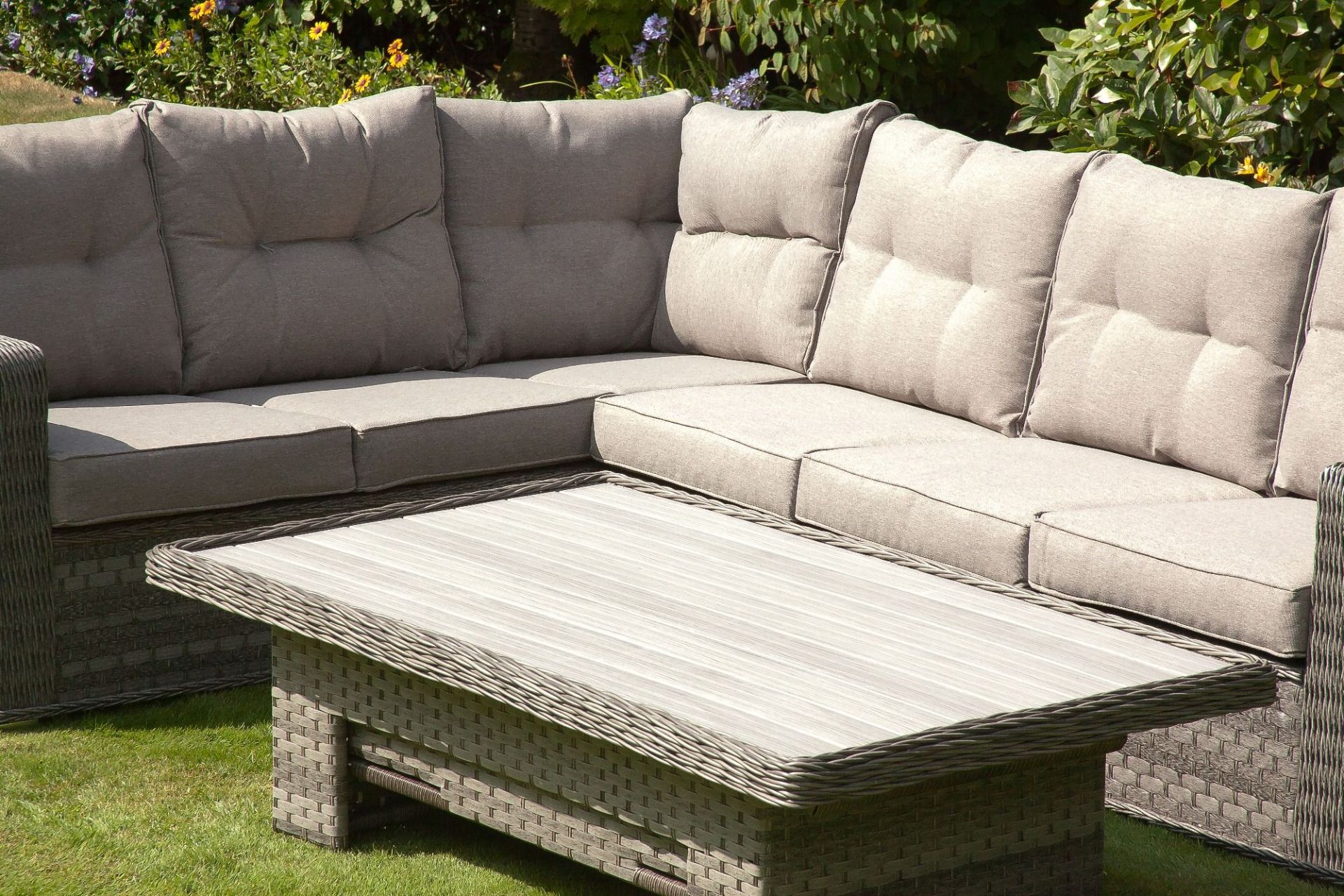 PORTOFINO CORNER SOFA DINING RATTAN COLLECTION SET BRAND NEW RRP £2617.99 - Image 2 of 7