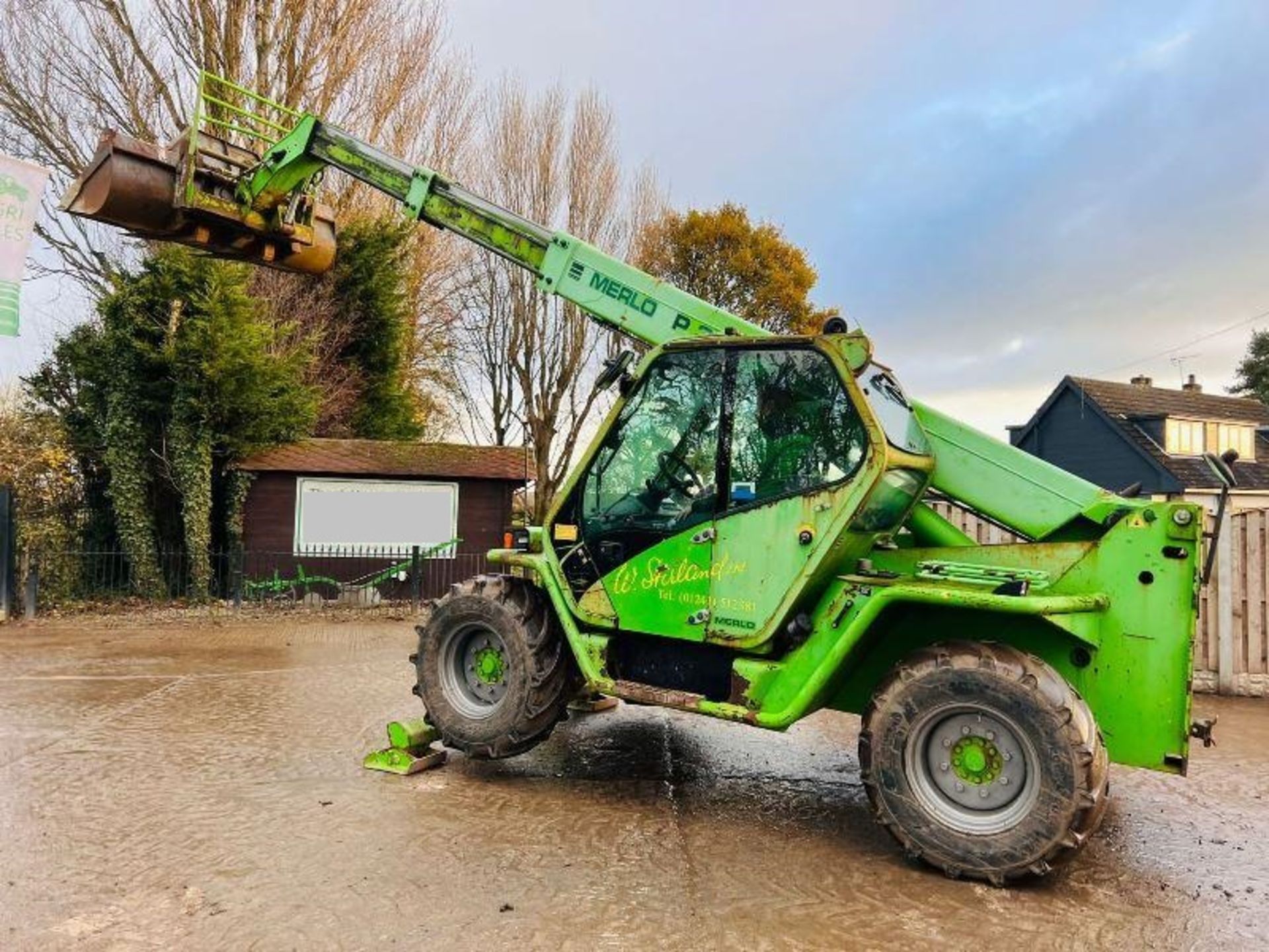 MERLO P35.12K 4WD TELEHANDLER C/W BUCKET & PALLET TINES - Image 8 of 12