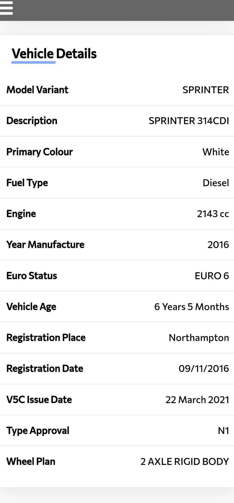 2016 MERCEDES SPRINTER 314 CDI CREWCAB 6 SEATER - Image 14 of 14