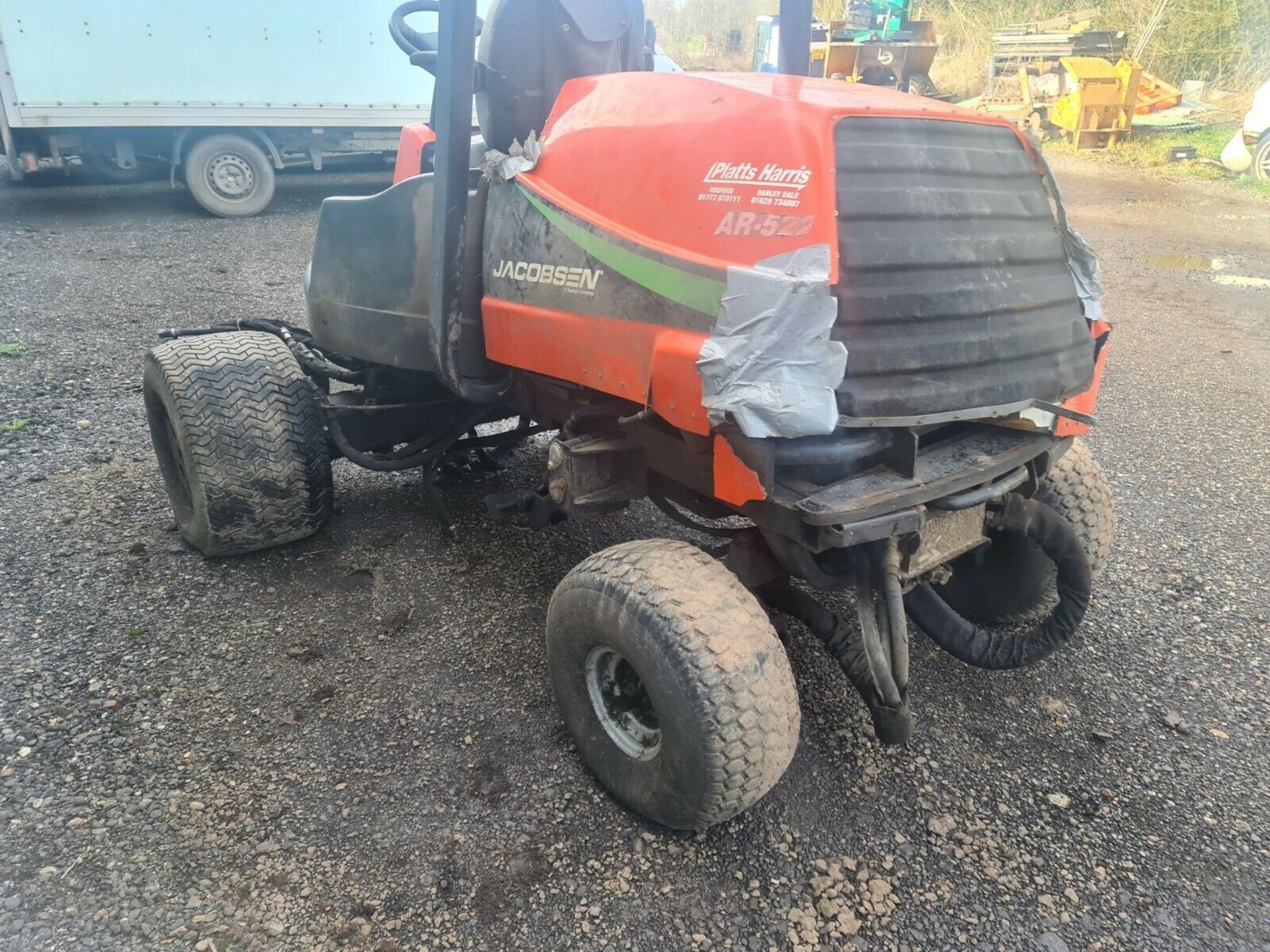 JACOBSEN AR-522 ROTARY MOWER USED SPARES OR REPAIRS KUBOTA ENGINE BREAKING