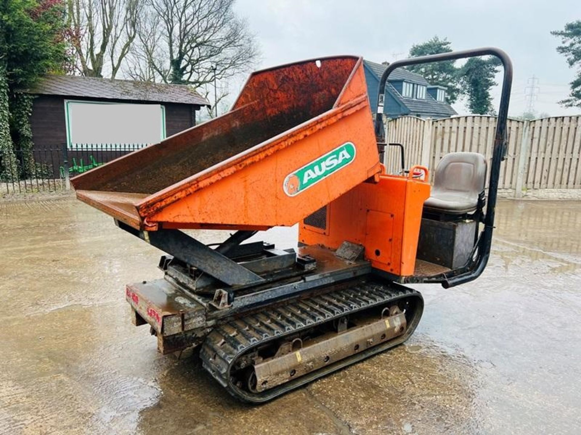 AUSA TRACKED SWIVEL TIP DUMPER *413 HOURS* C/W RUBBER TRACKS & KUBOTA ENGINE - Image 3 of 15