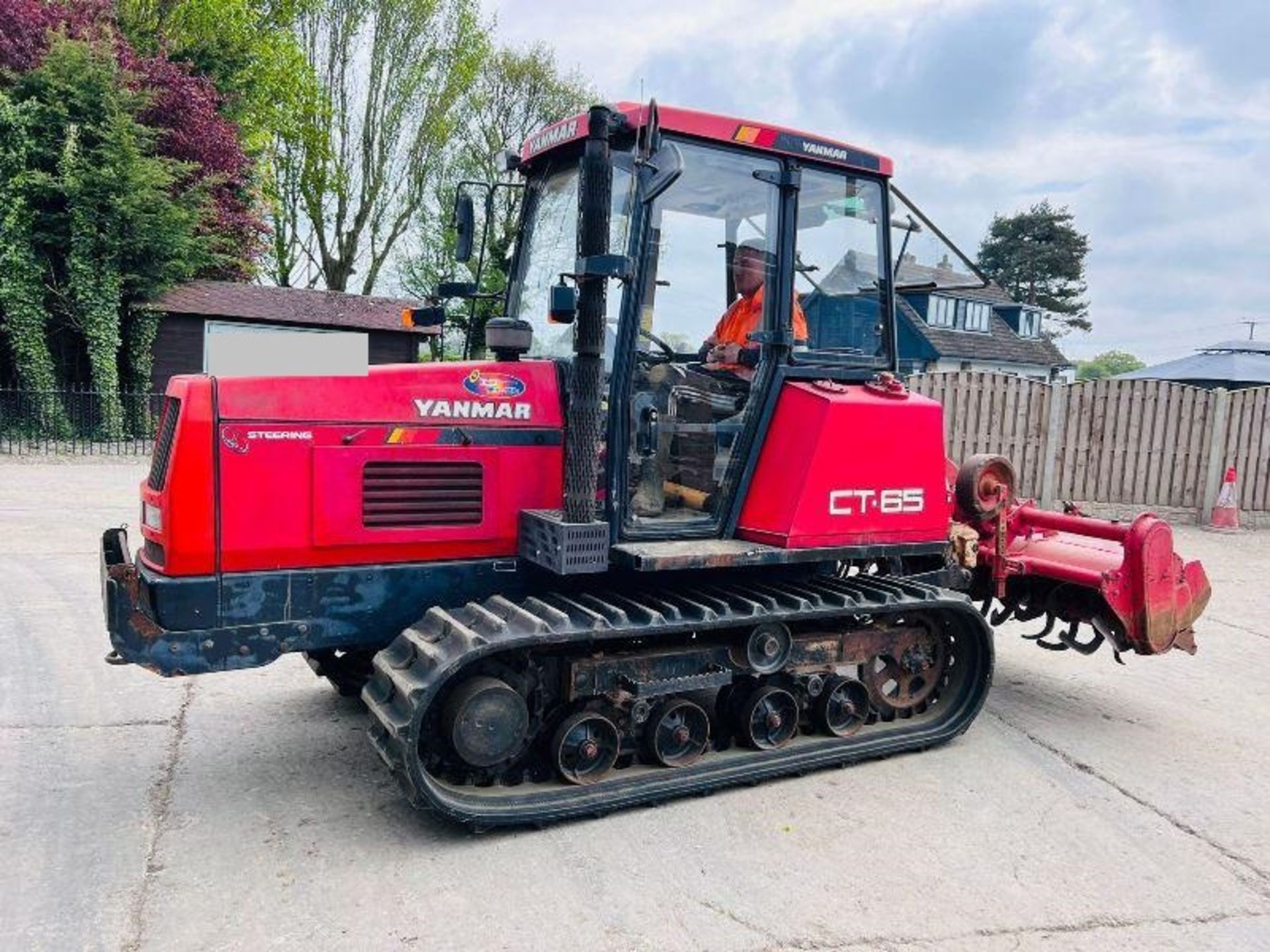 YANMAR CT65 TRACKED TRACTOR *2695 HOURS* C/W REAR ROTAVATOR - Image 14 of 20