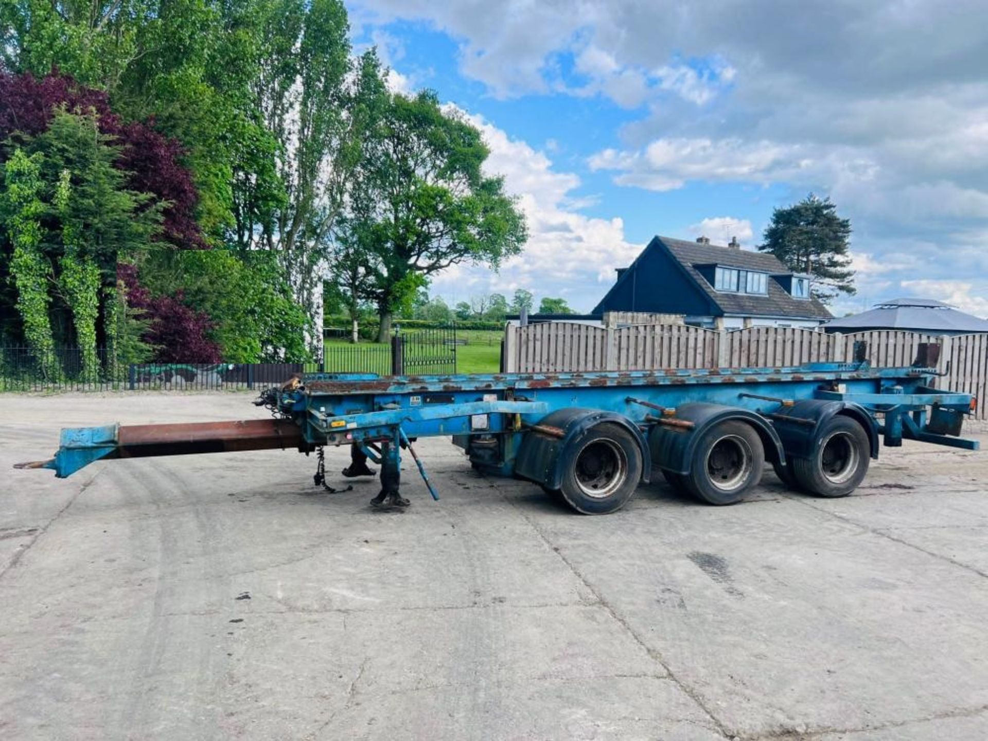 BROUGHTON TRI-AXLE DRAG TRAILER C/W EXTENDABLE DRAW BAR - Image 11 of 15