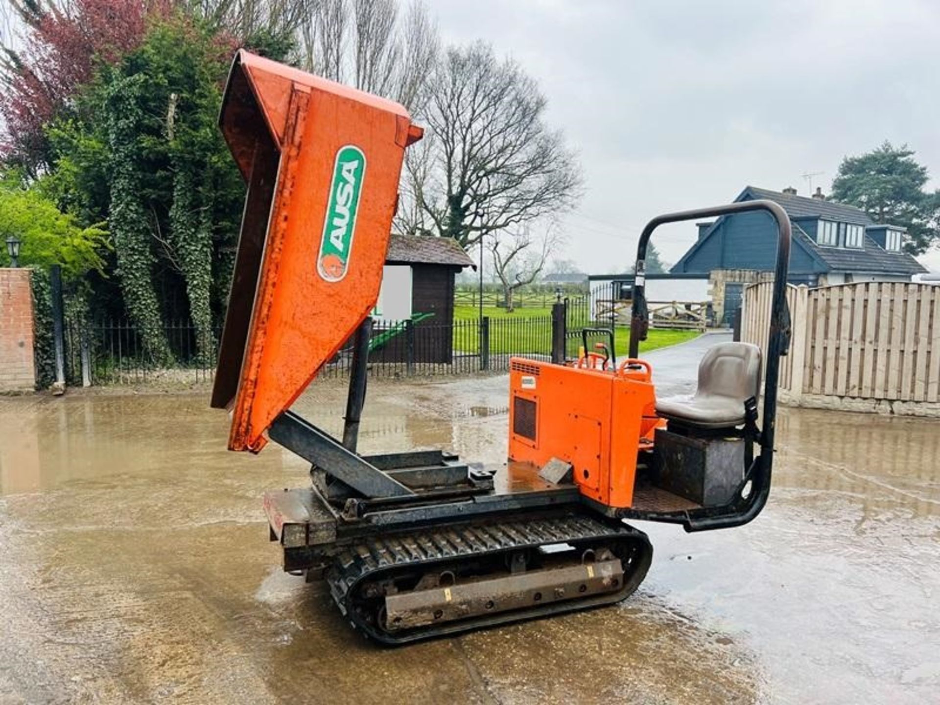 AUSA TRACKED SWIVEL TIP DUMPER *413 HOURS* C/W RUBBER TRACKS & KUBOTA ENGINE - Image 15 of 18