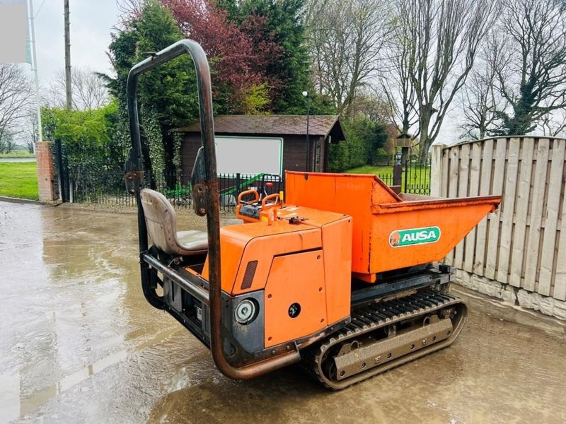 AUSA TRACKED SWIVEL TIP DUMPER *413 HOURS* C/W RUBBER TRACKS & KUBOTA ENGINE - Image 9 of 15