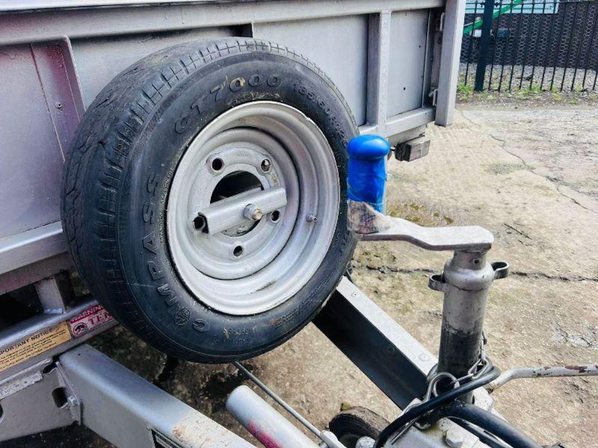 IFOR WILLIAMS LM125G DOUBLE AXLE DROP SIDE TRAILER C/W HIGH SIDED CAGE SIDES - Image 12 of 15