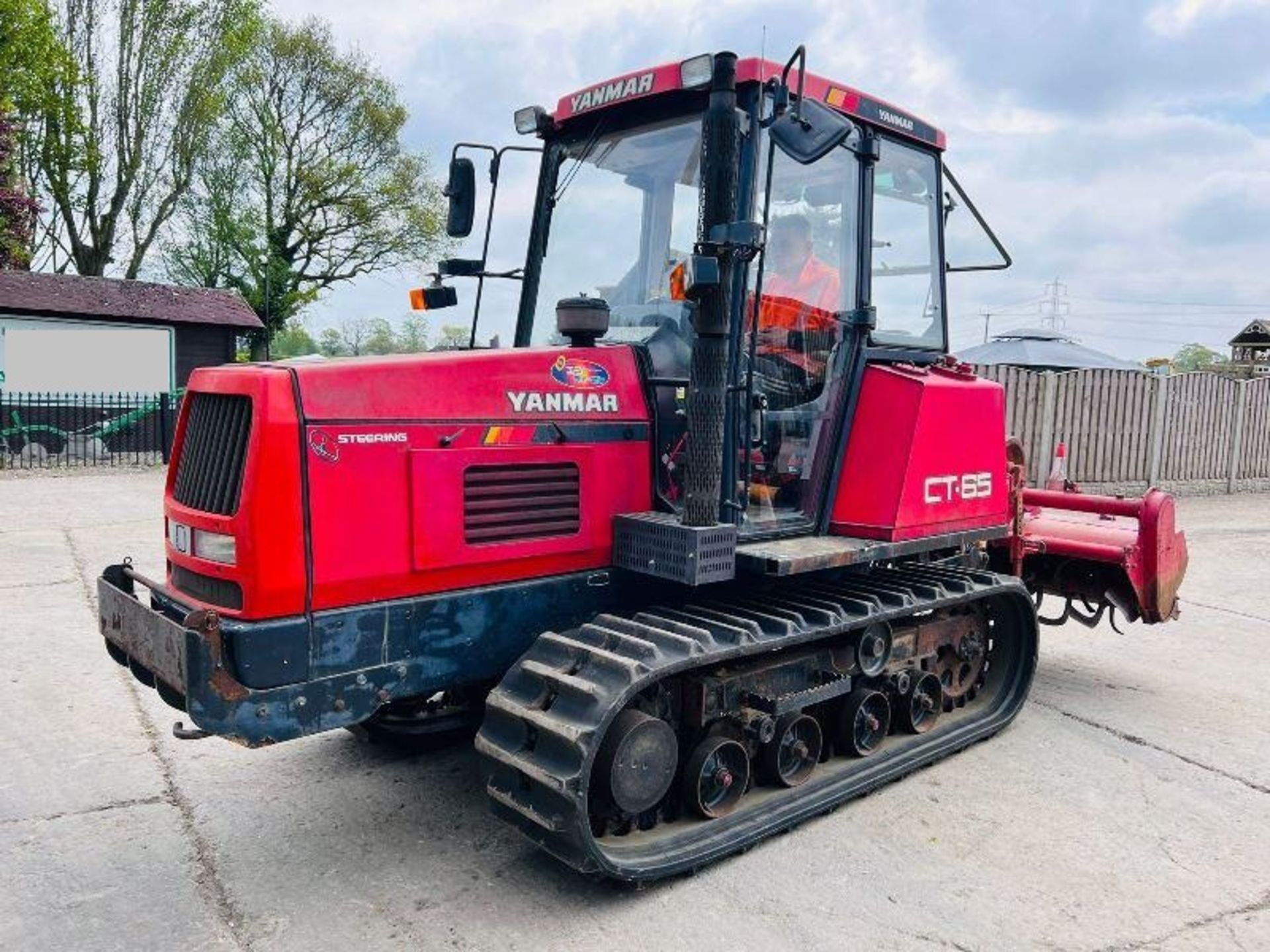 YANMAR CT65 TRACKED TRACTOR *2695 HOURS* C/W REAR ROTAVATOR - Image 4 of 20