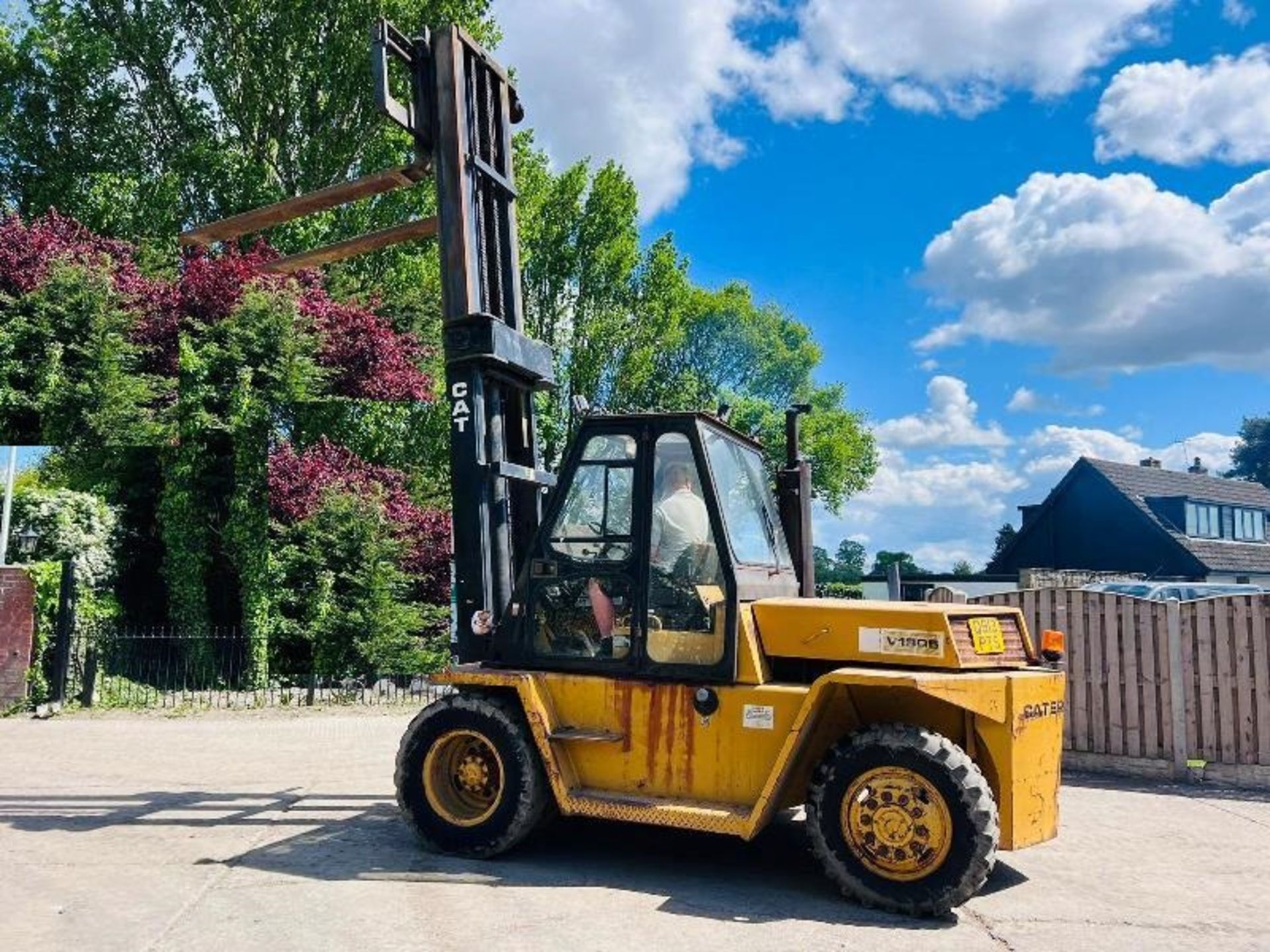 CATERPILLAR V180B DIESEL FORKLIFT C/W 2 STAGE MAST