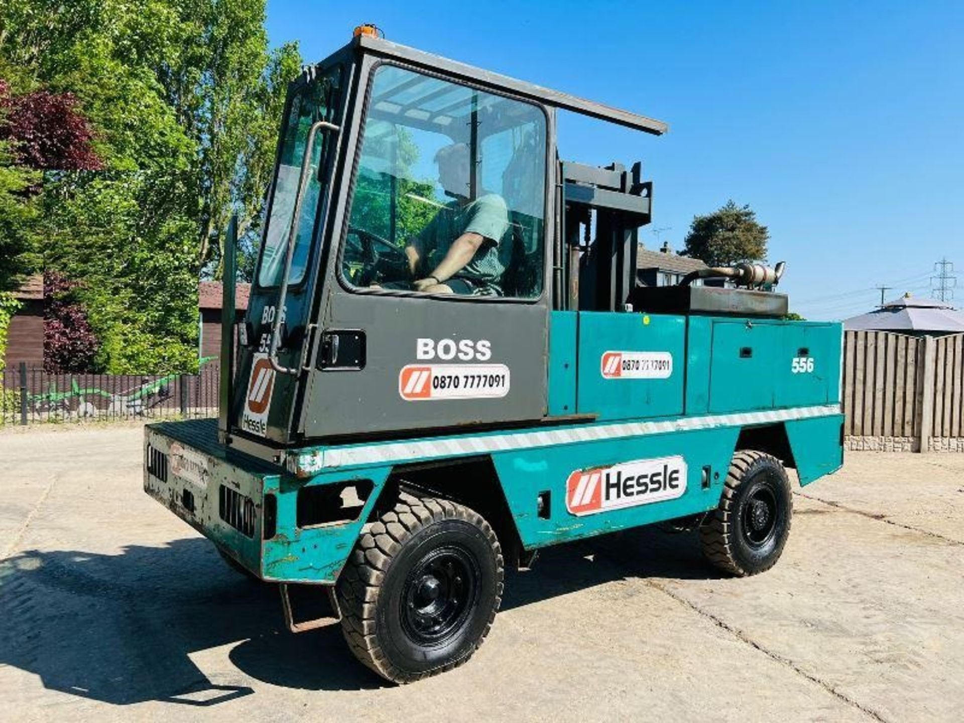 BOSS 556 SIDE LOADING FORKLIFT *FULL REFURB IN 2014* C/W PERKINS ENGINE