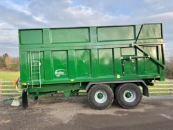 2021 BAILEY 16 TON HIGH SPEED SILAGE TRAILER AIR & HYDRAULIC BRAKING - REAR HITCH / ON BOARD WEIGHER