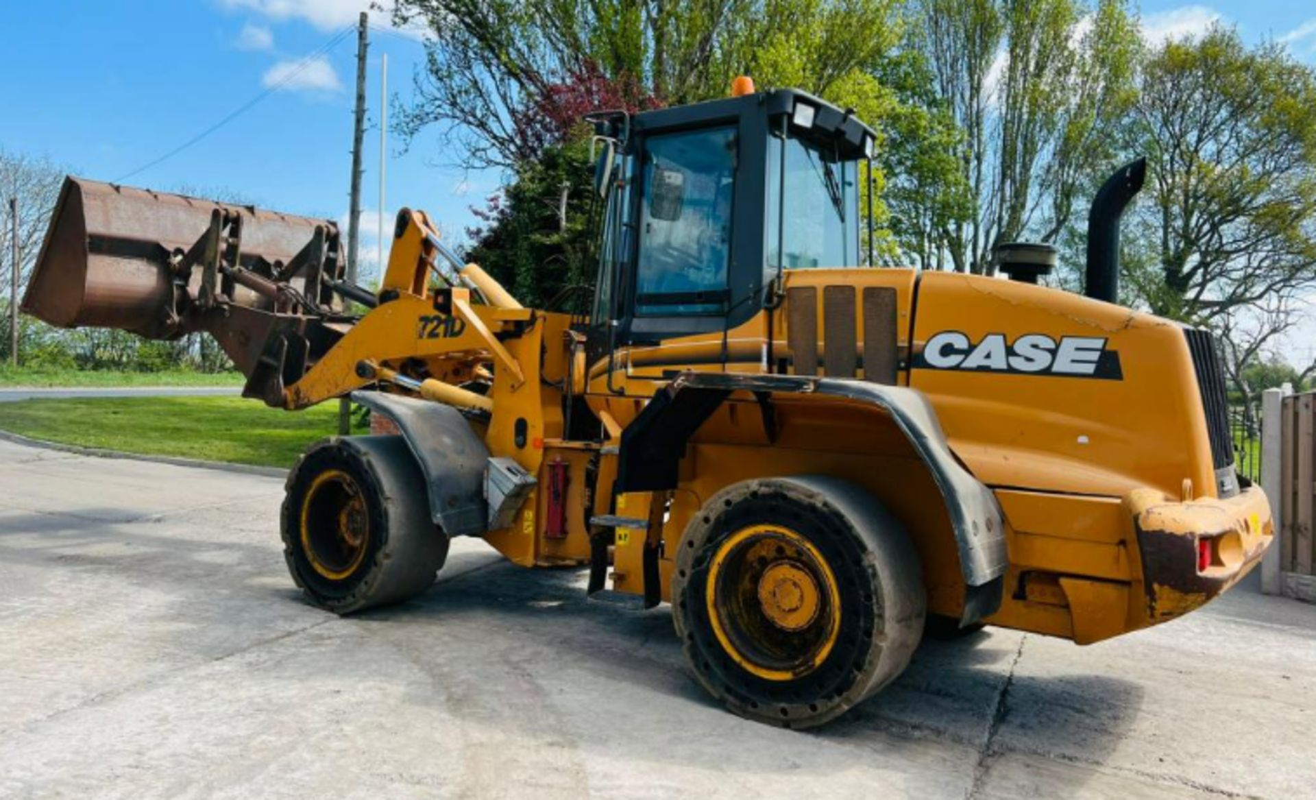 CASE 712D 4WD LOADING SHOVEL C/W BOOM EXTENDER & TIP TOE BUCKET - Image 4 of 19