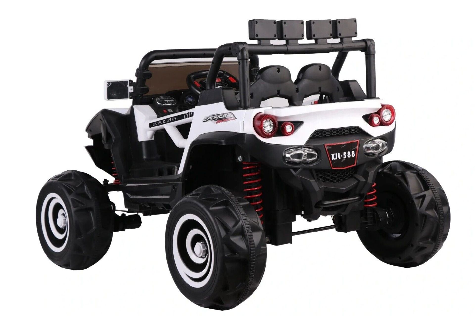 WHITE 4X4 ATV/UTV KIDS BUGGY JEEP ELECTRIC CAR WITH REMOTE BRAND NEW BOXED - Image 2 of 4