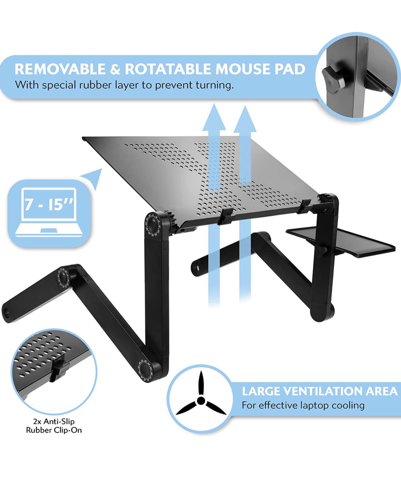 LAPTOP STAND/DESK BRAND NEW RRP £24.99 - Image 2 of 2