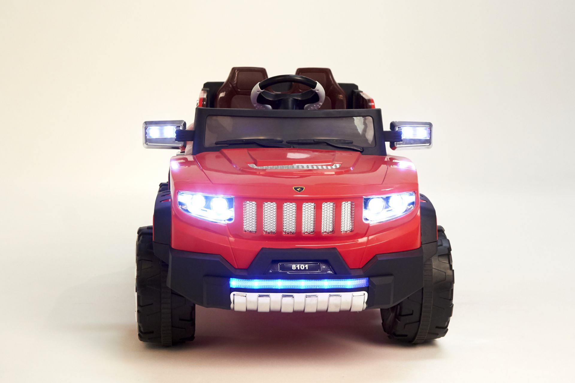 RED 4X4 KIDS ELECTRIC RIDE ON JEEP WITH REMOTE - Image 3 of 13