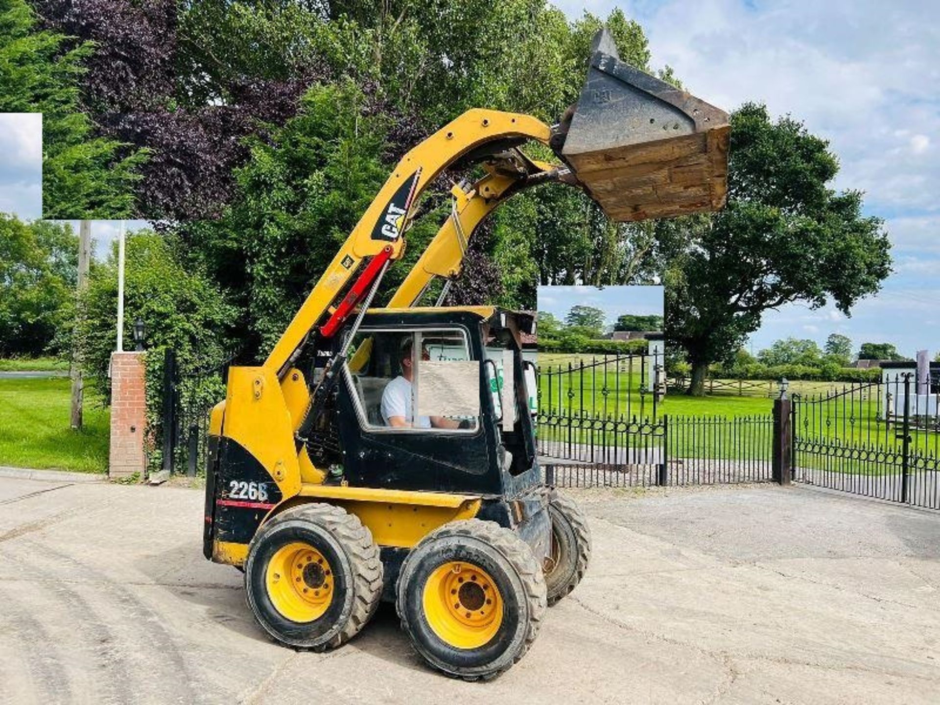 CATERPILLAR 266B 4WD SKIDSTEER C/W BUCKET - Image 4 of 15