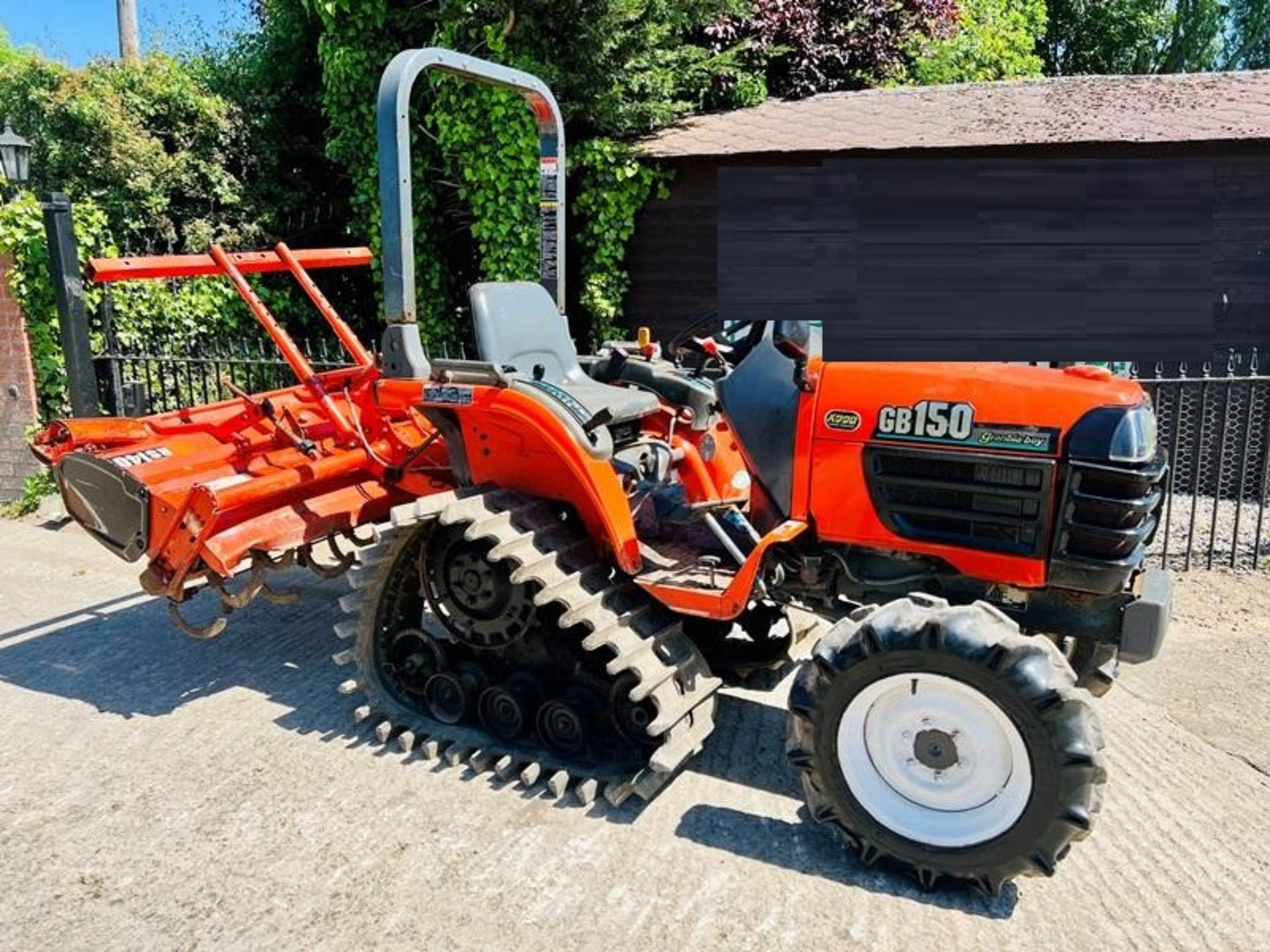 KUBOTA GB150 HALF TRACK COMPACT TRACTOR *904 HOURS* C/W KUBOTA ROTAVATOR - Bild 6 aus 16