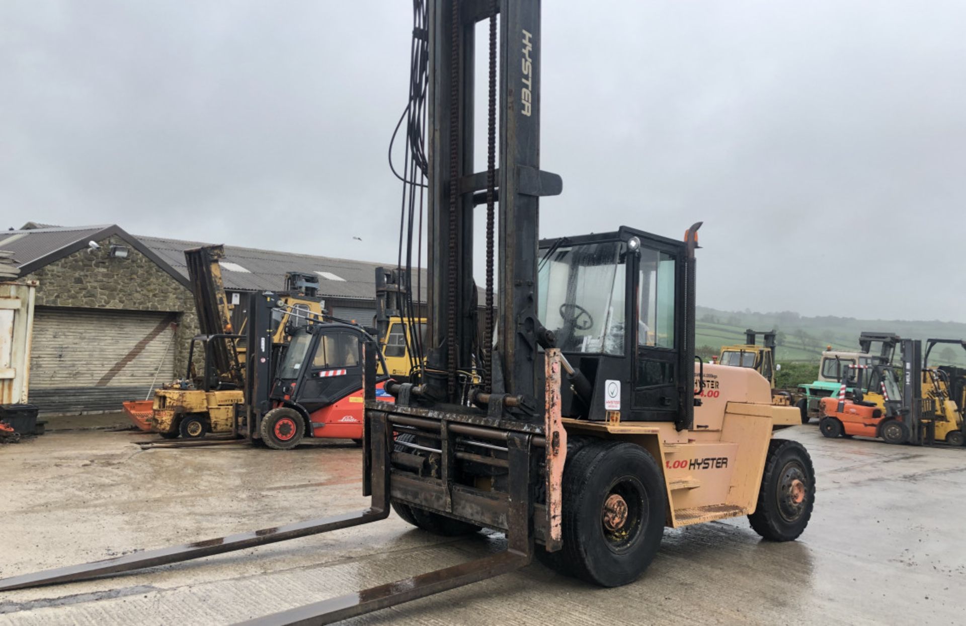 HYSTER H14.00XL DIESEL FORKLIFT - 10FT FORKS - Image 6 of 8