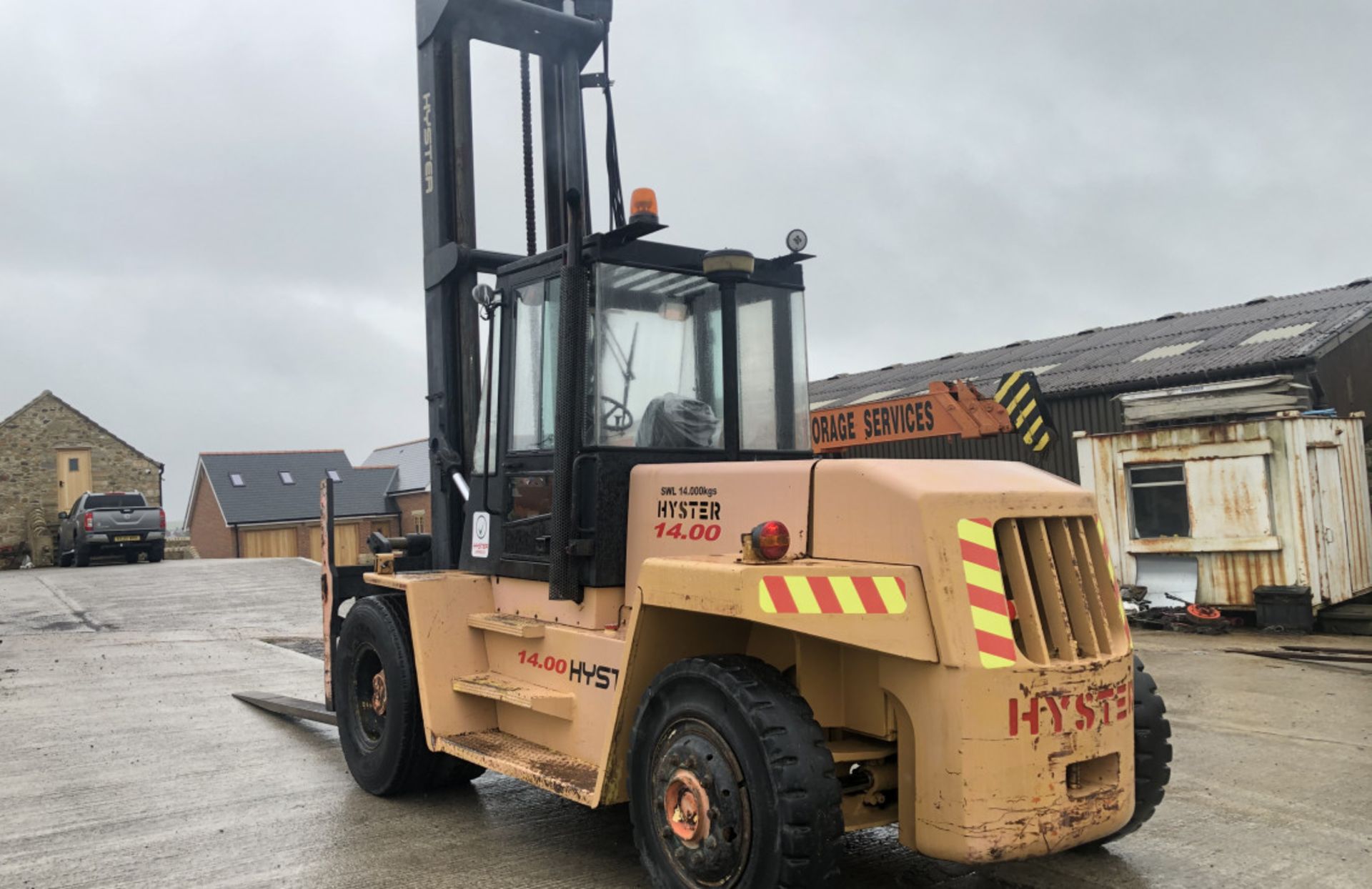 HYSTER H14.00XL DIESEL FORKLIFT - 10FT FORKS - Image 7 of 8