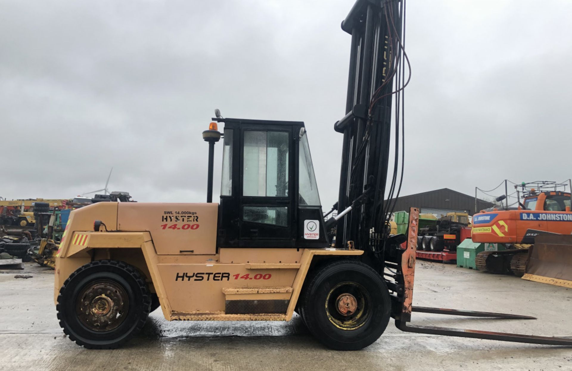 HYSTER H14.00XL DIESEL FORKLIFT - 10FT FORKS - Image 2 of 8