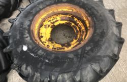 4 X JCB TELEHANDLER WHEELS AND TYRES 24 INCH