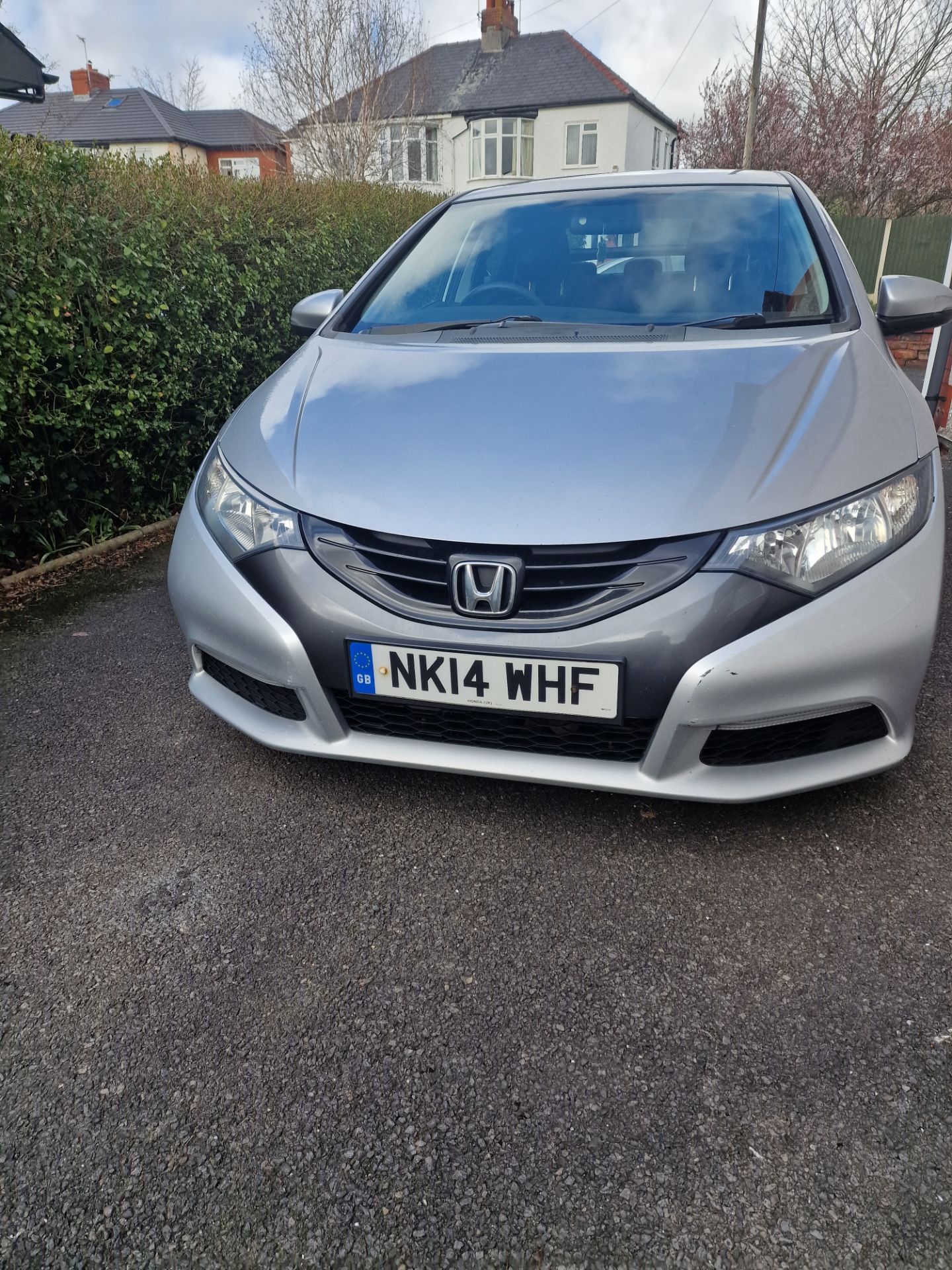2014 HONDA CIVIC 1.6 DIESEL SILVER HATCHBACK - ELECTRIC WINDOWS - CRUISE CONTROL - Image 2 of 14