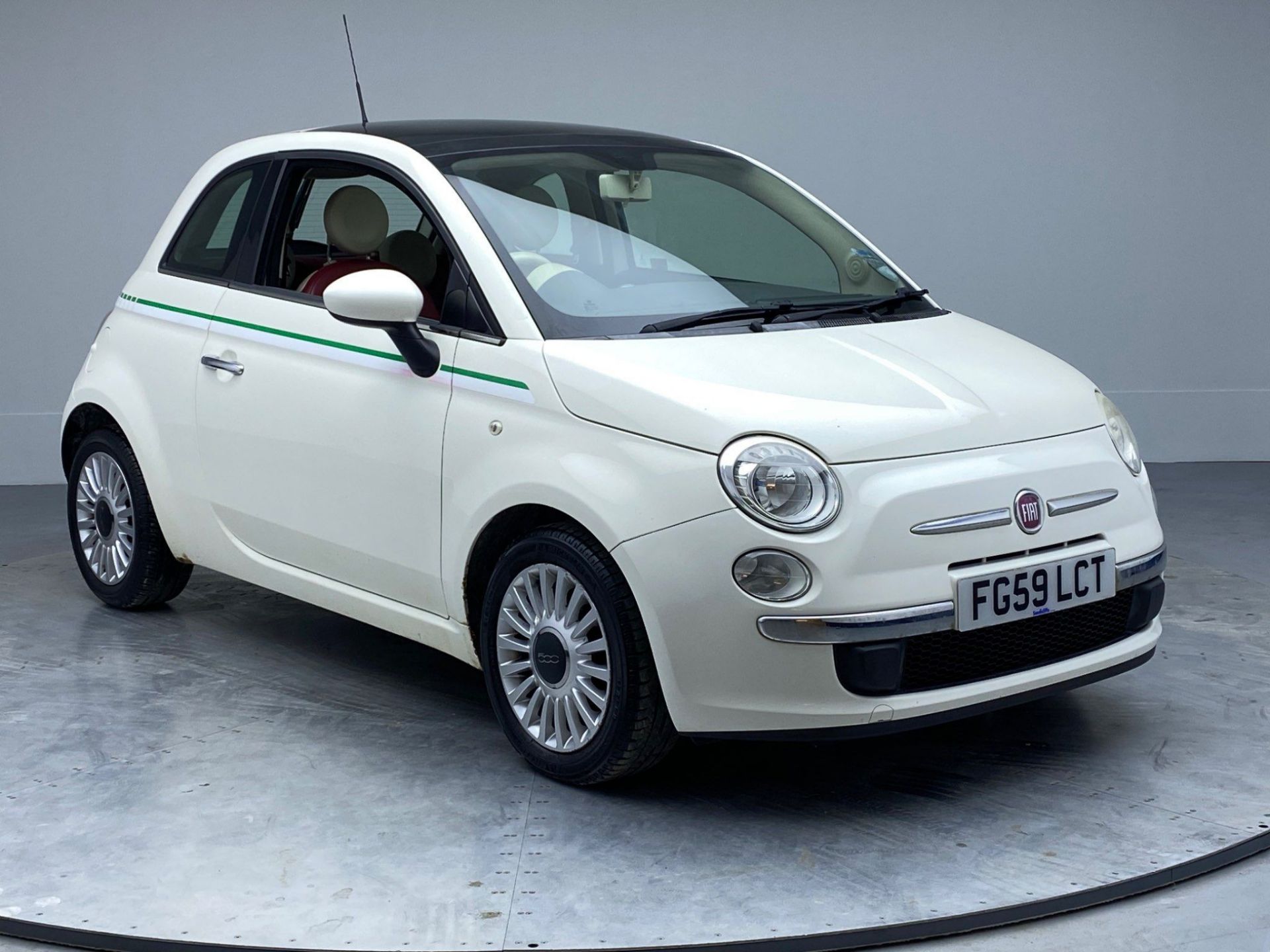 2009 FIAT 500 1.5 LOUNGE 3 DOOR HATCHBACK - 97,017 MILES - 1 KEY