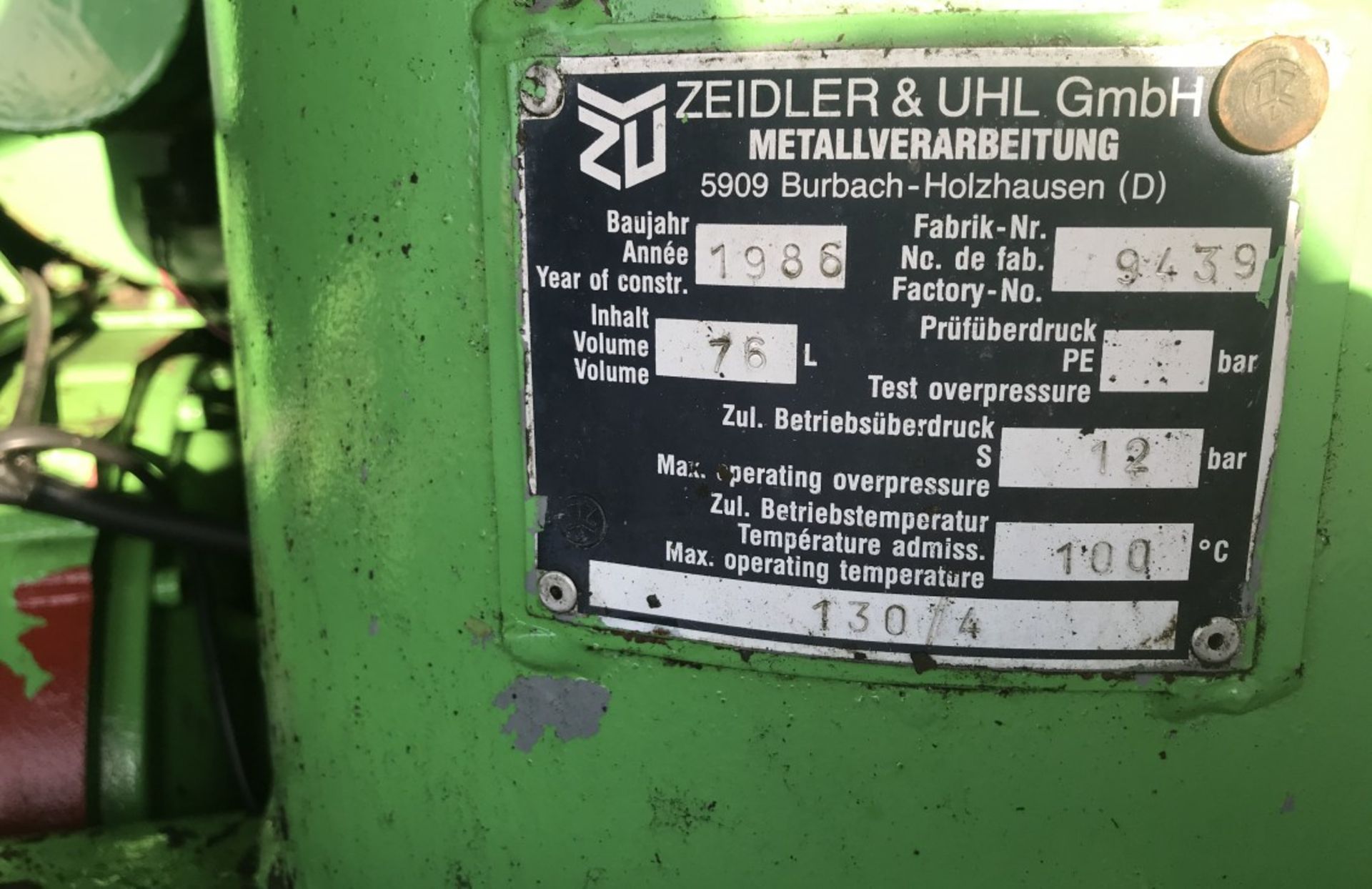 SULLAIR R70 DIESEL COMPRESSOR 285 CFM - Image 6 of 10