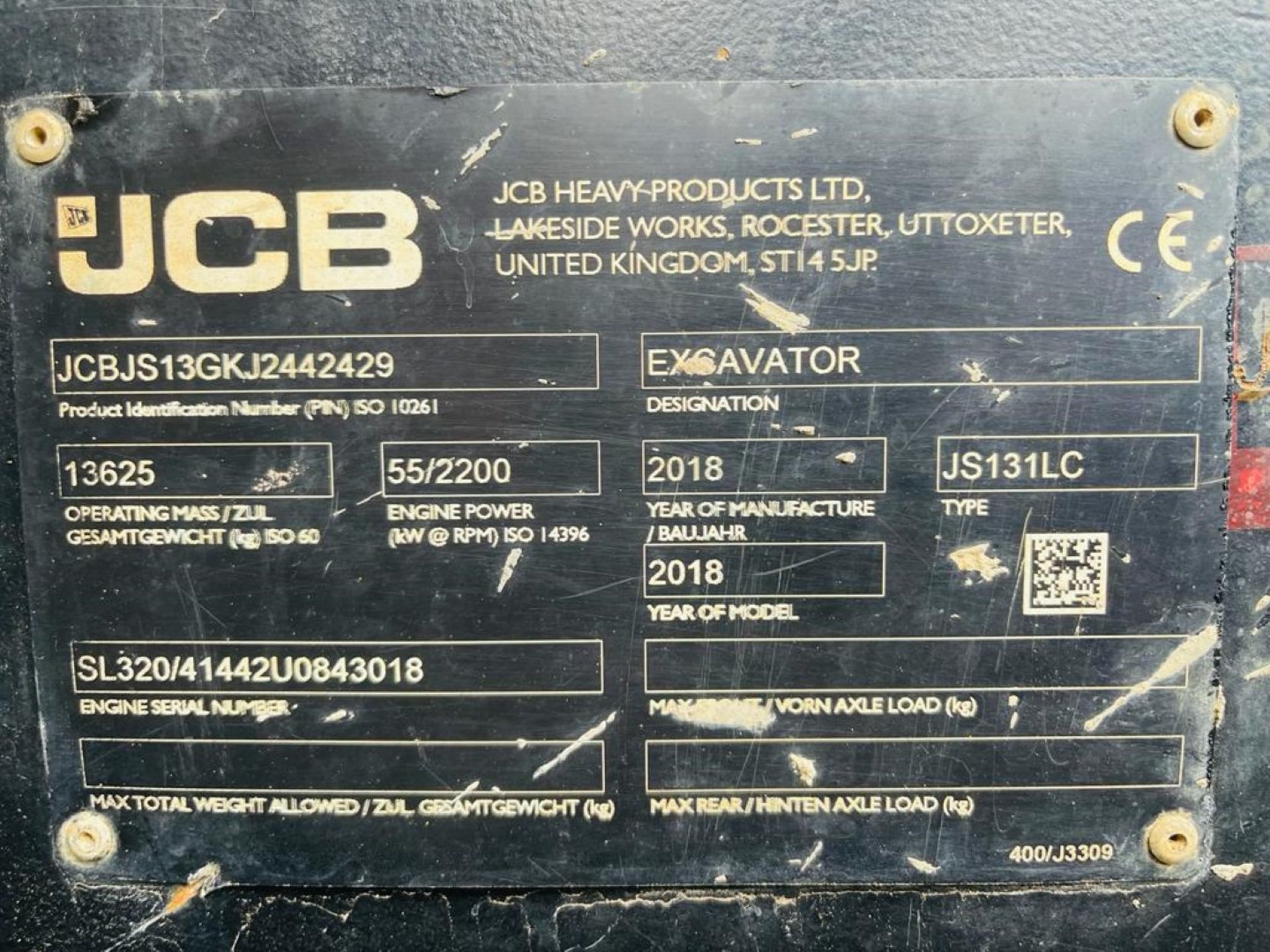 JCB JS131 LC PLUS 2018 3464 HOURS CODED START AIR CON - Image 15 of 15